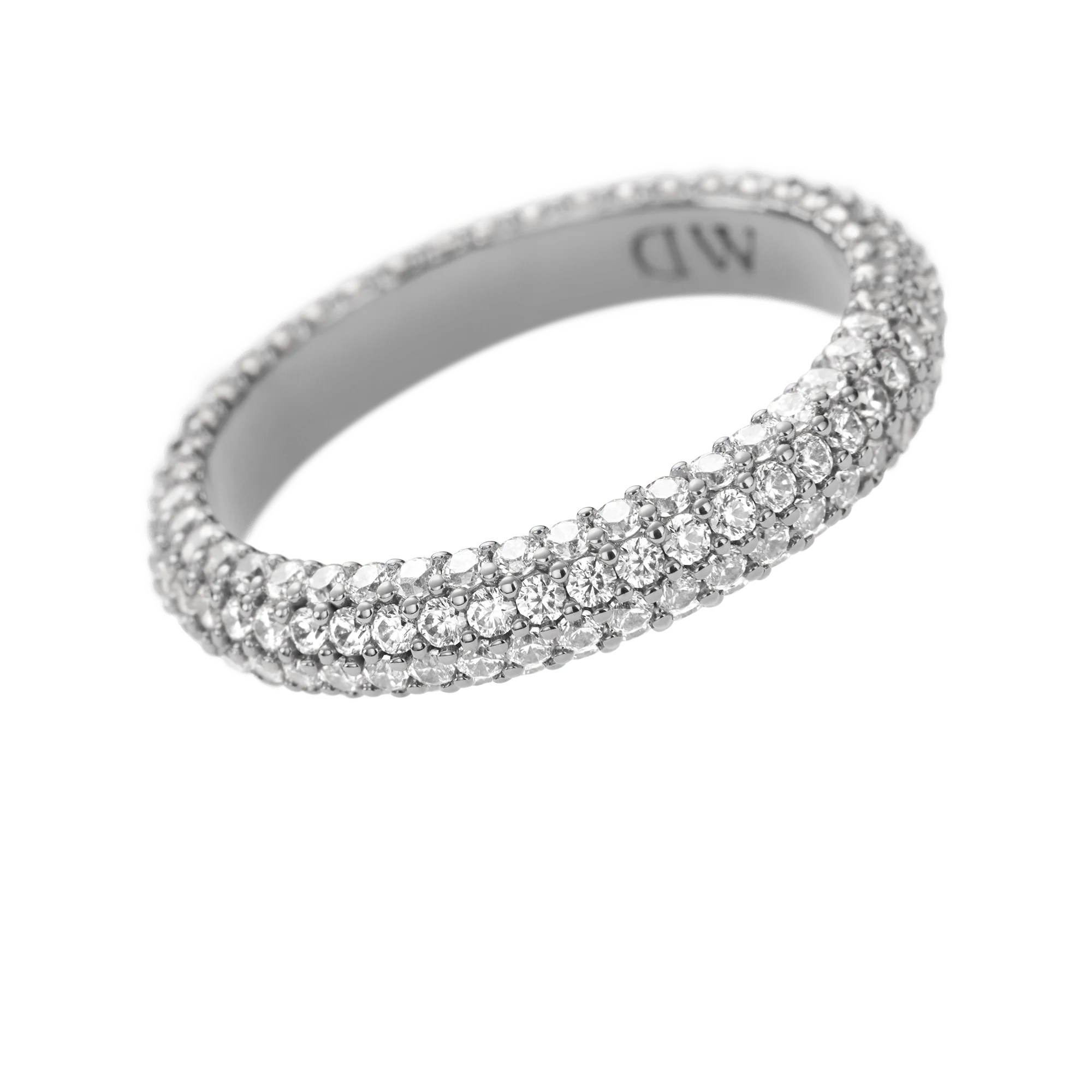 Pavé Crystal Ring Silver - Image 3