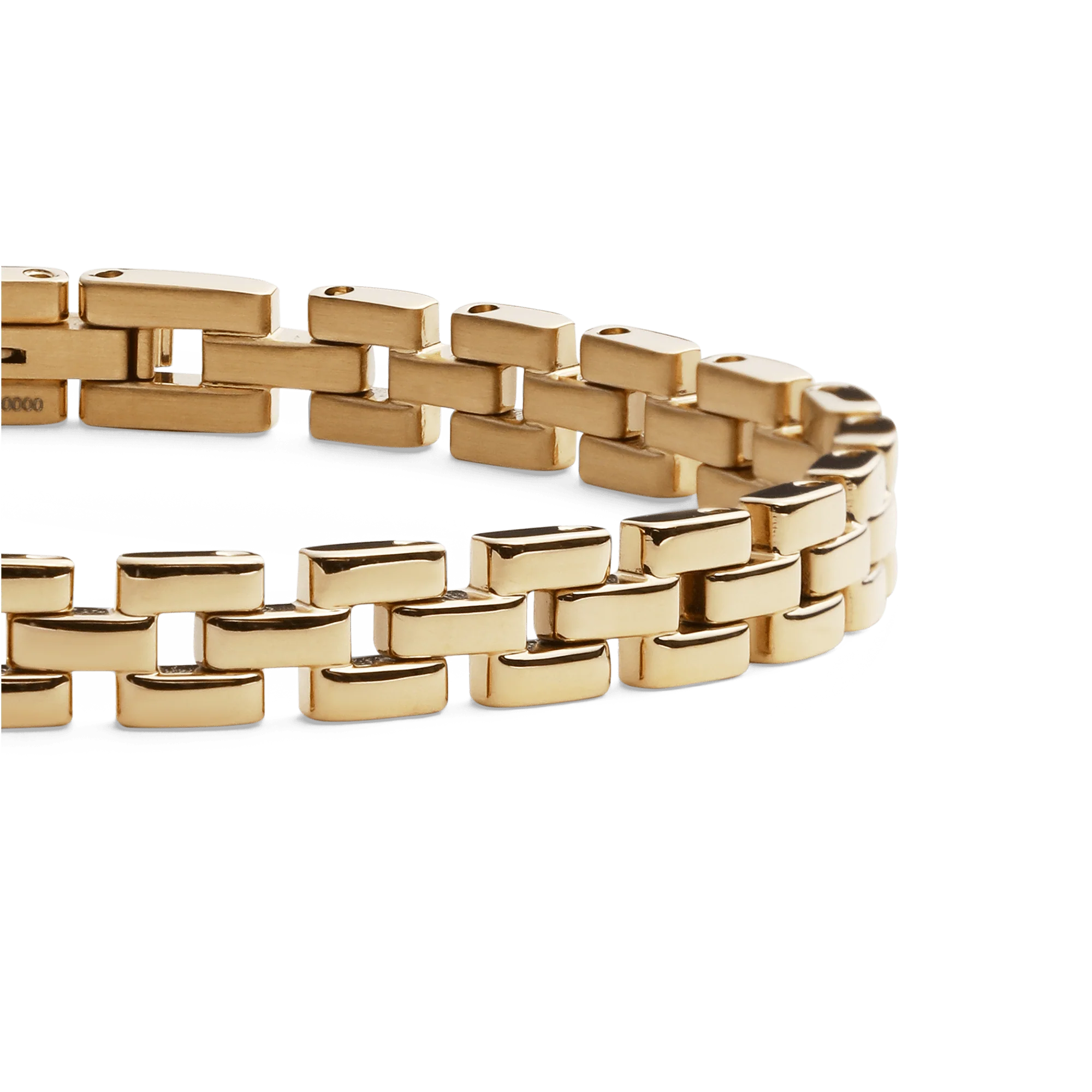 3-Link Bracelet Gold - Image 3
