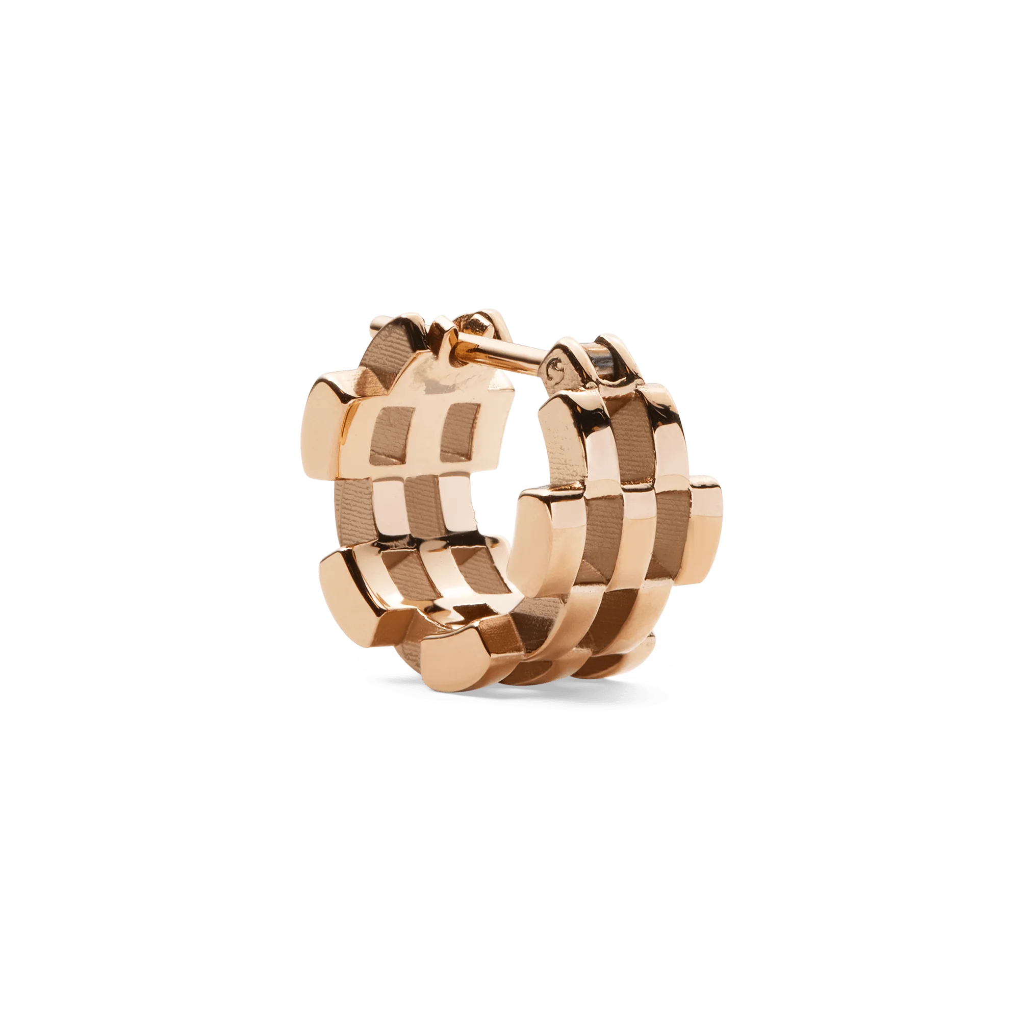5-Link Earrings Rose Gold - Image 3