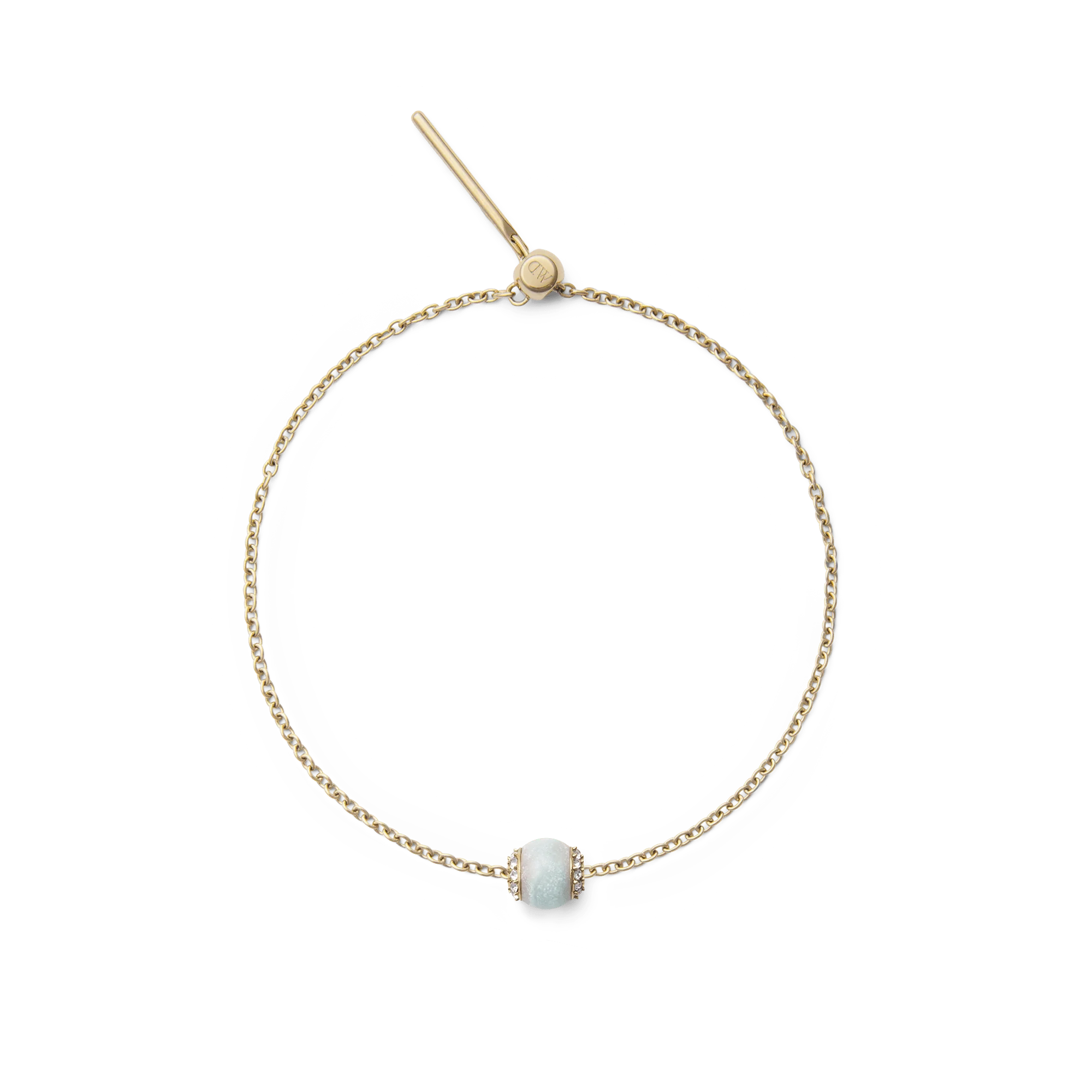 Amazonite Crystal Orb Gold Charm - Image 4