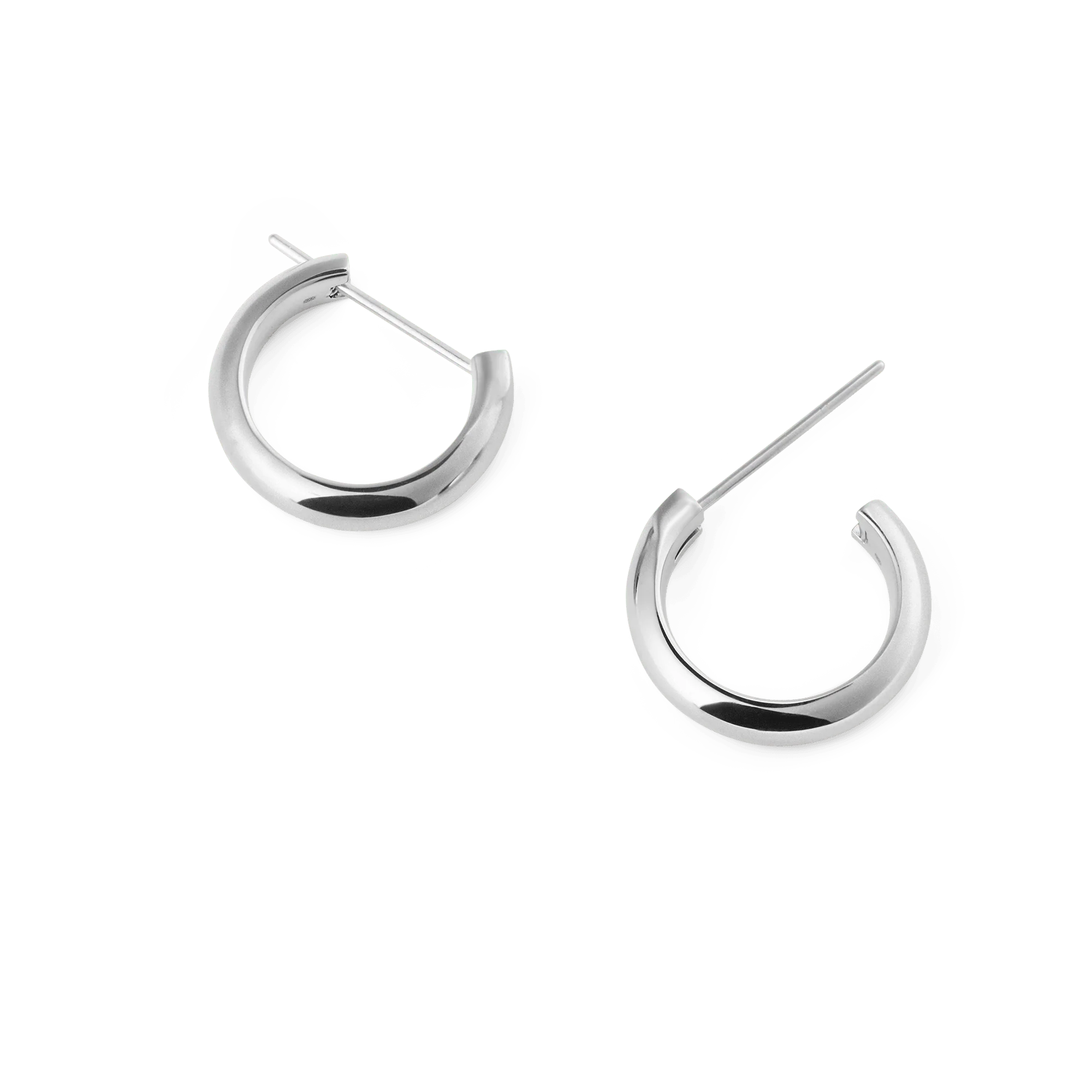 Arch Earrings Silver 12mm - Image 4