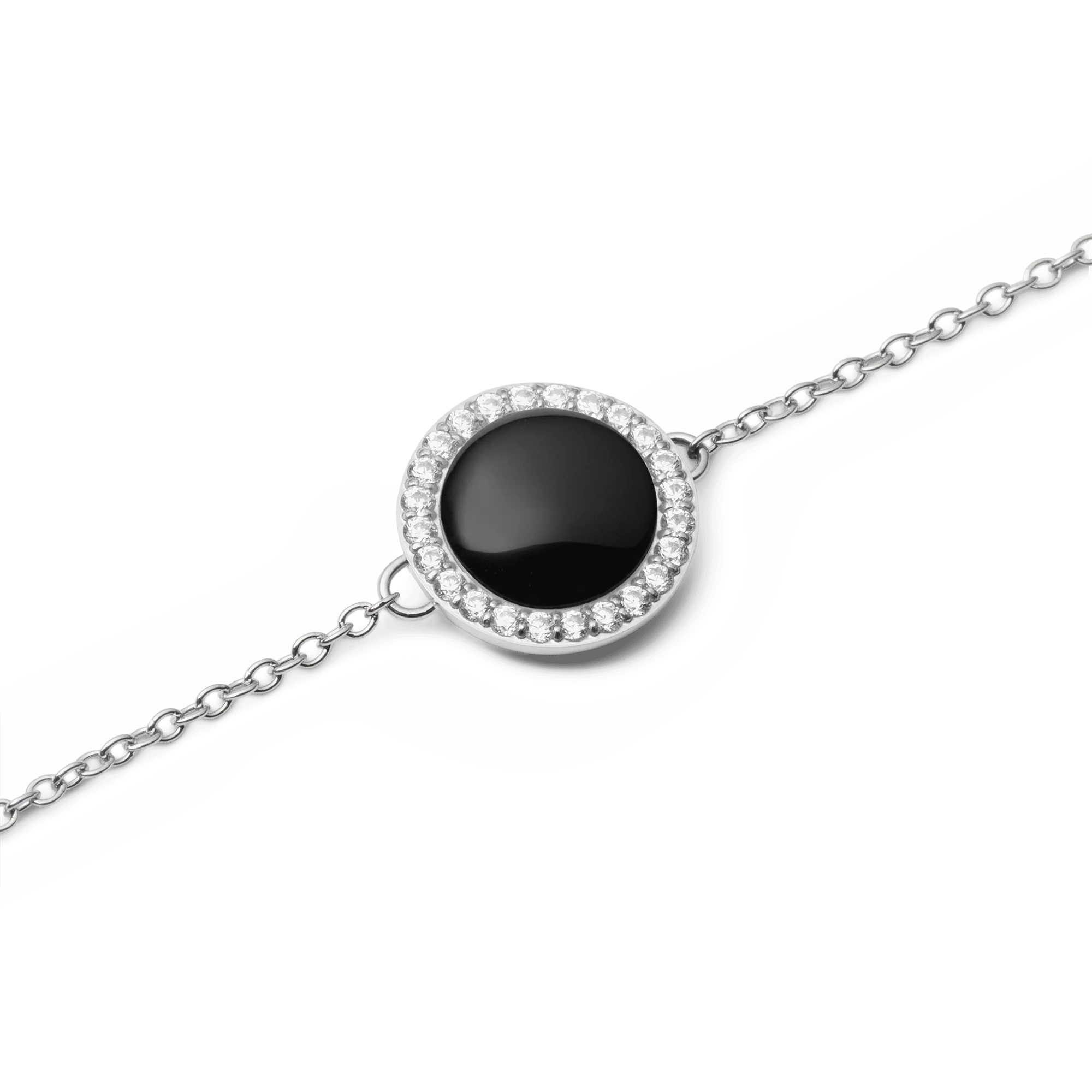 Audrey Bracelet Black Agathe Silver - Image 3