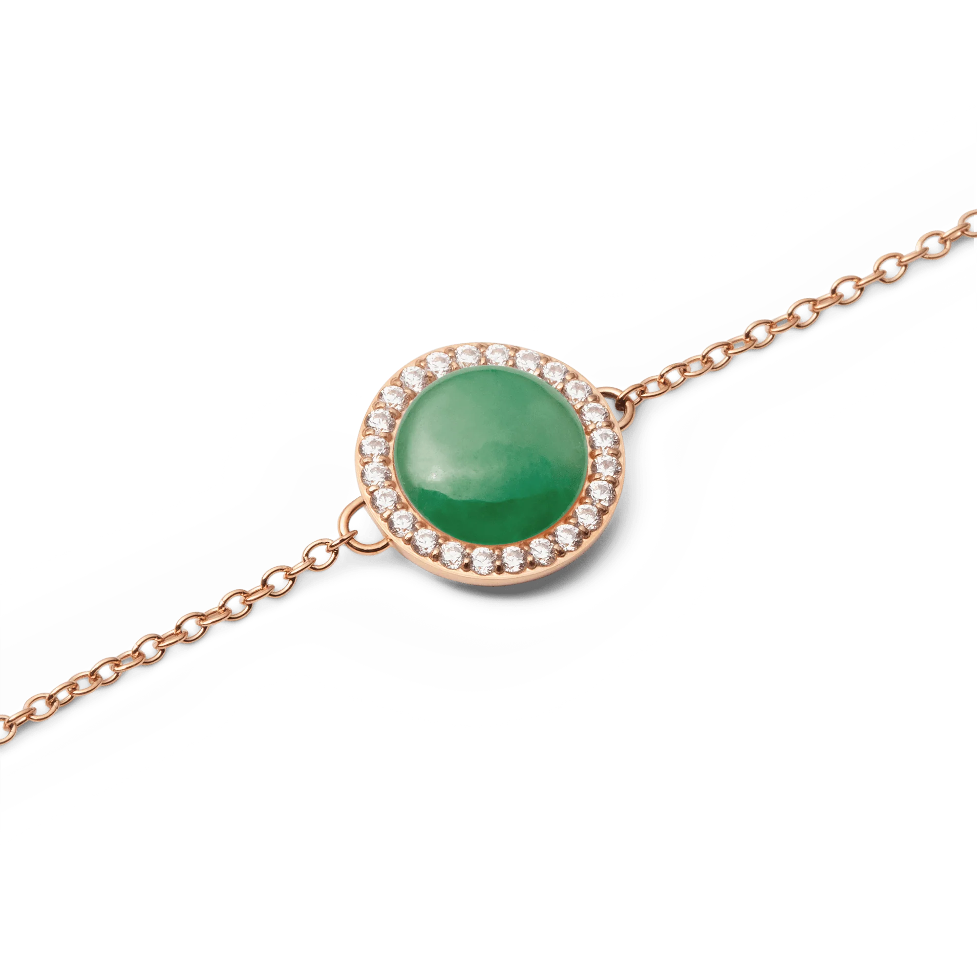 Audrey Bracelet Jade Rose Gold - Image 3
