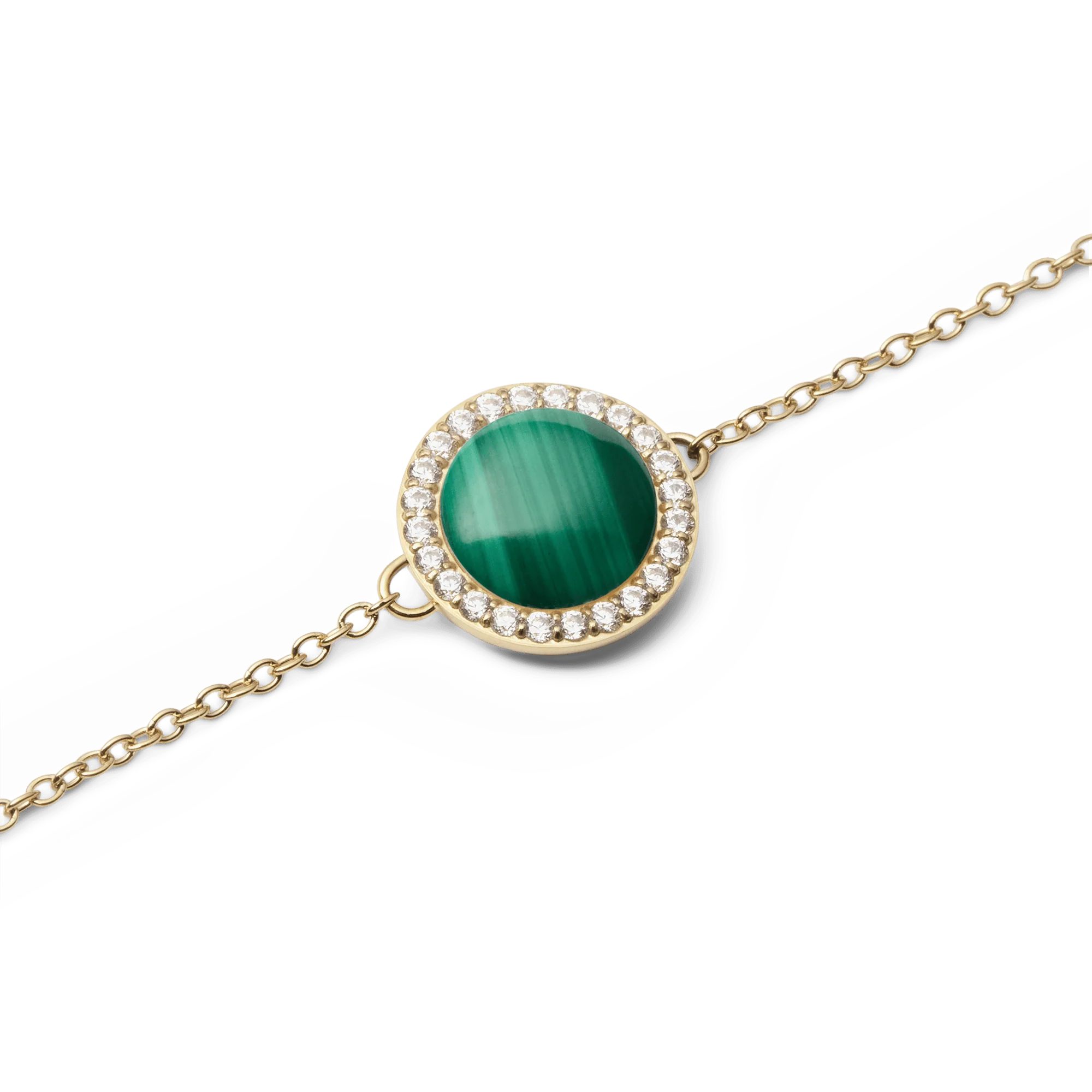 Audrey Bracelet Malachite Gold - Image 3