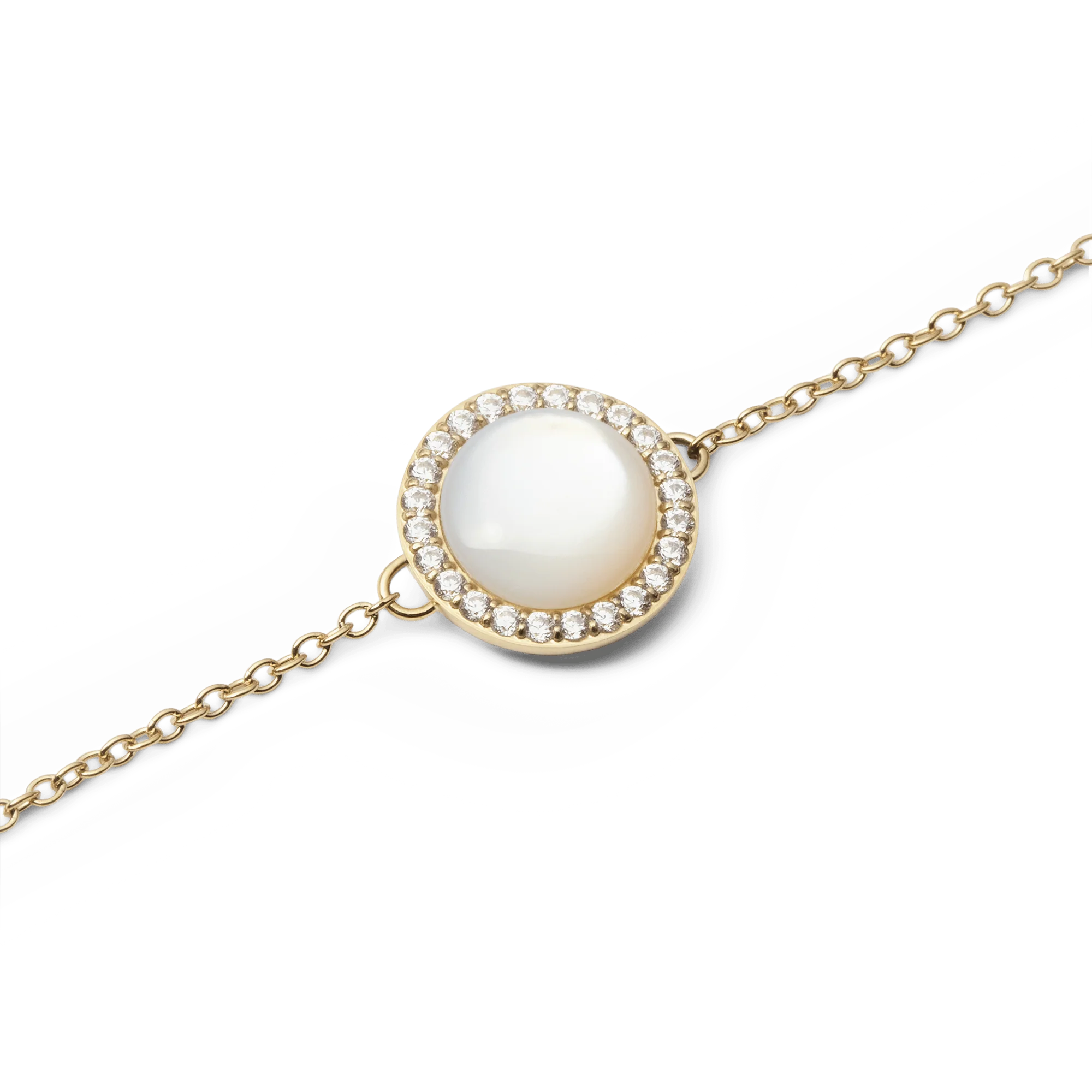 Audrey Bracelet Mother of Pearl Gold - Image 3