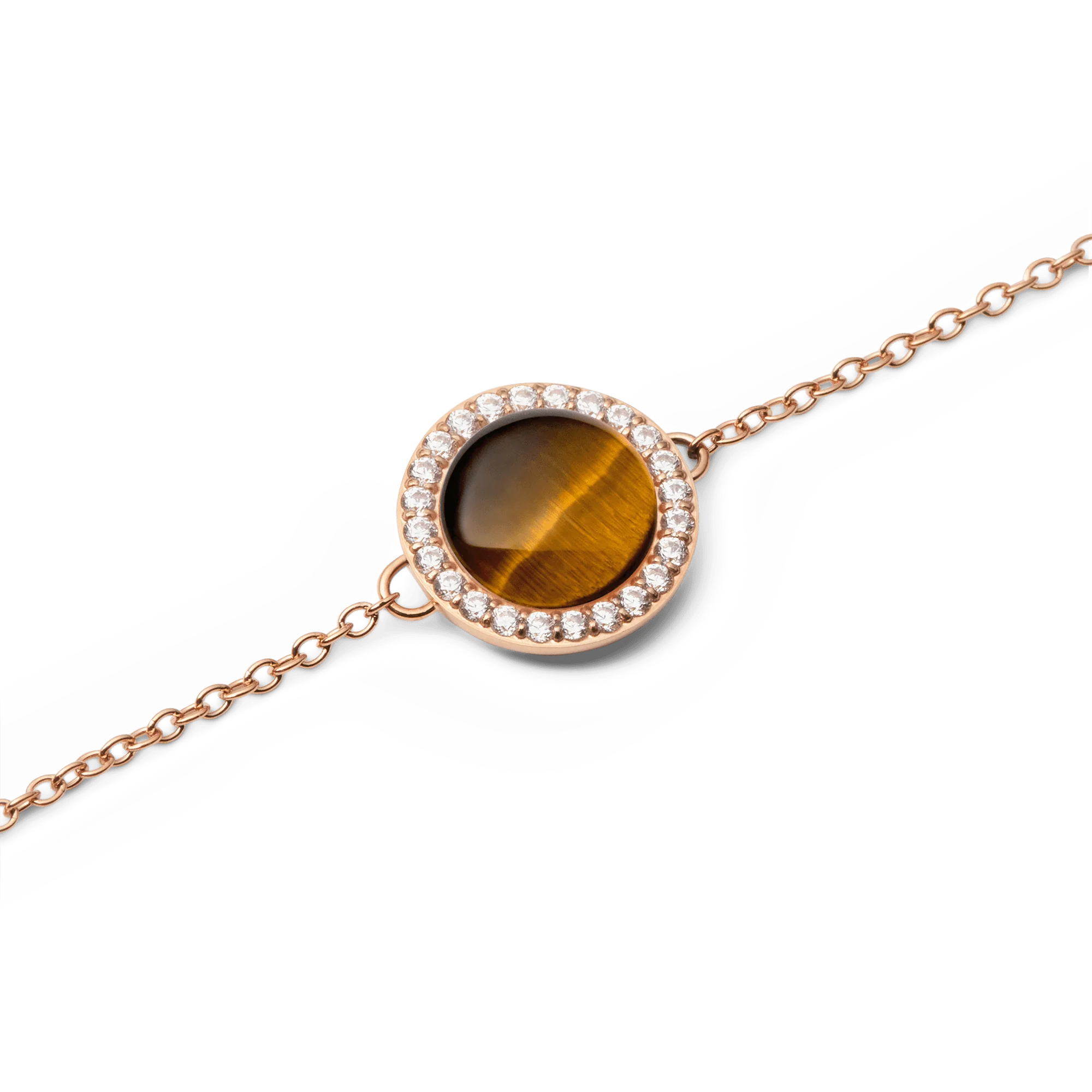 Audrey Bracelet Tiger Eye Rose Gold - Image 3