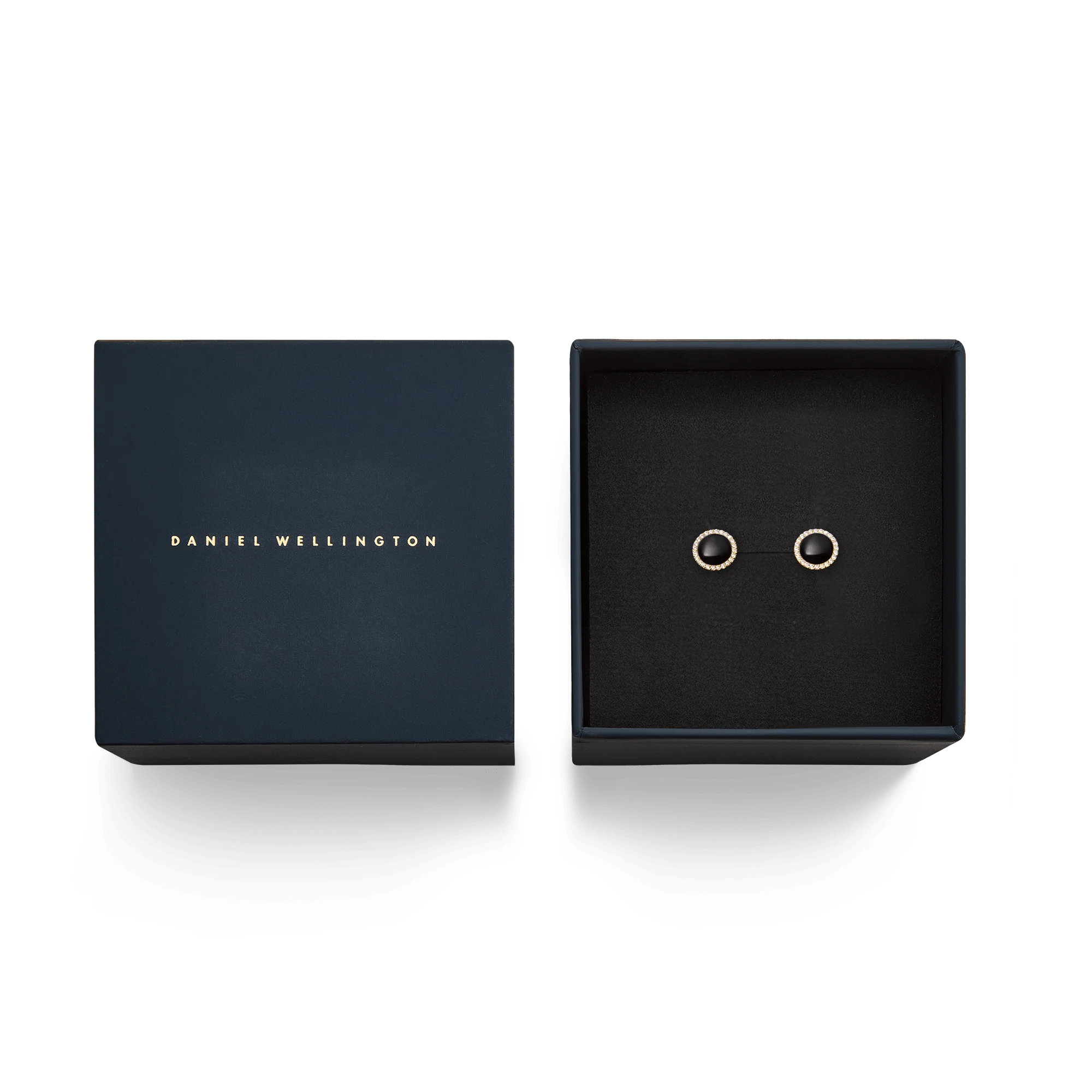 Audrey Earrings Black Agathe Rose Gold - Image 5