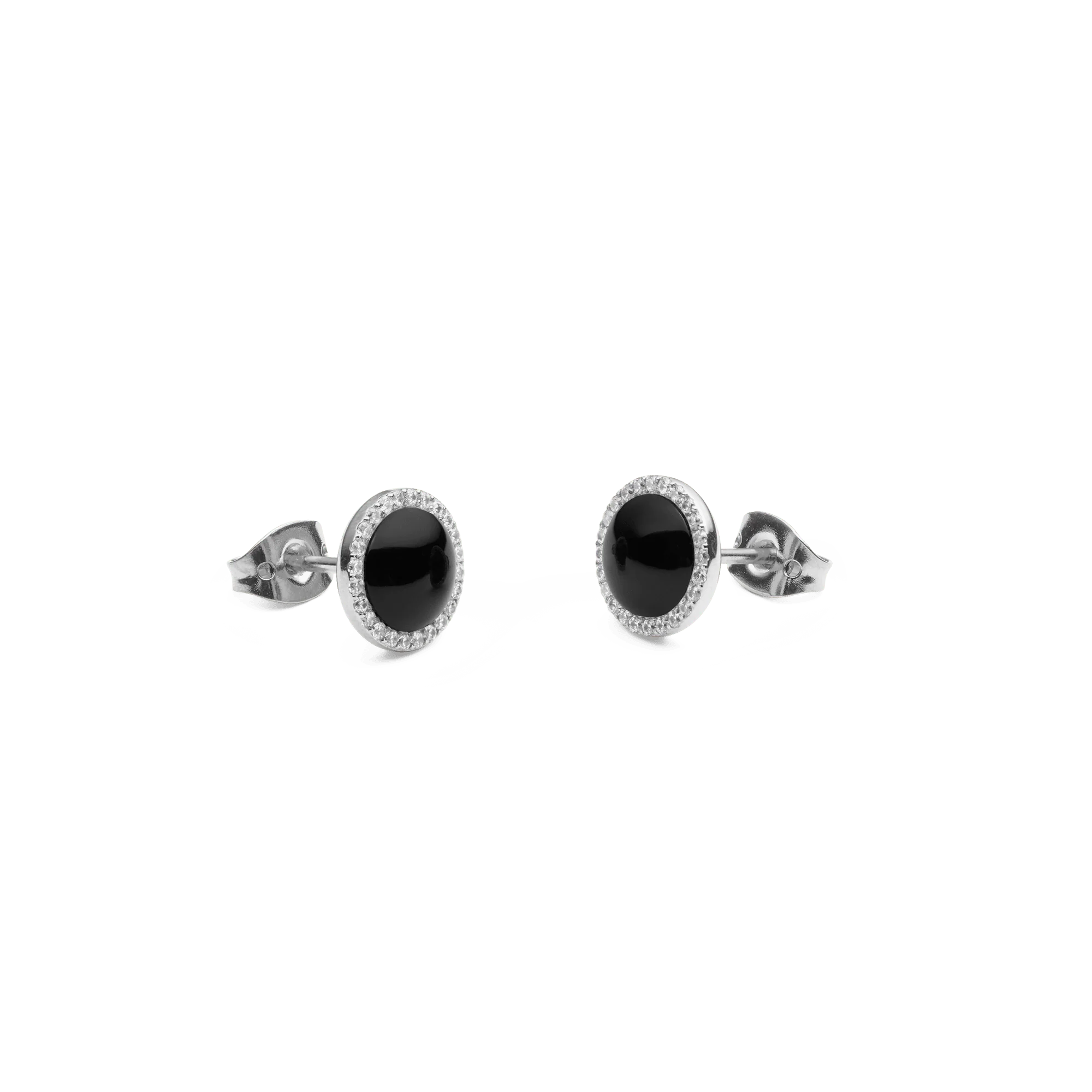 Audrey Earrings Black Agathe Silver - Image 3