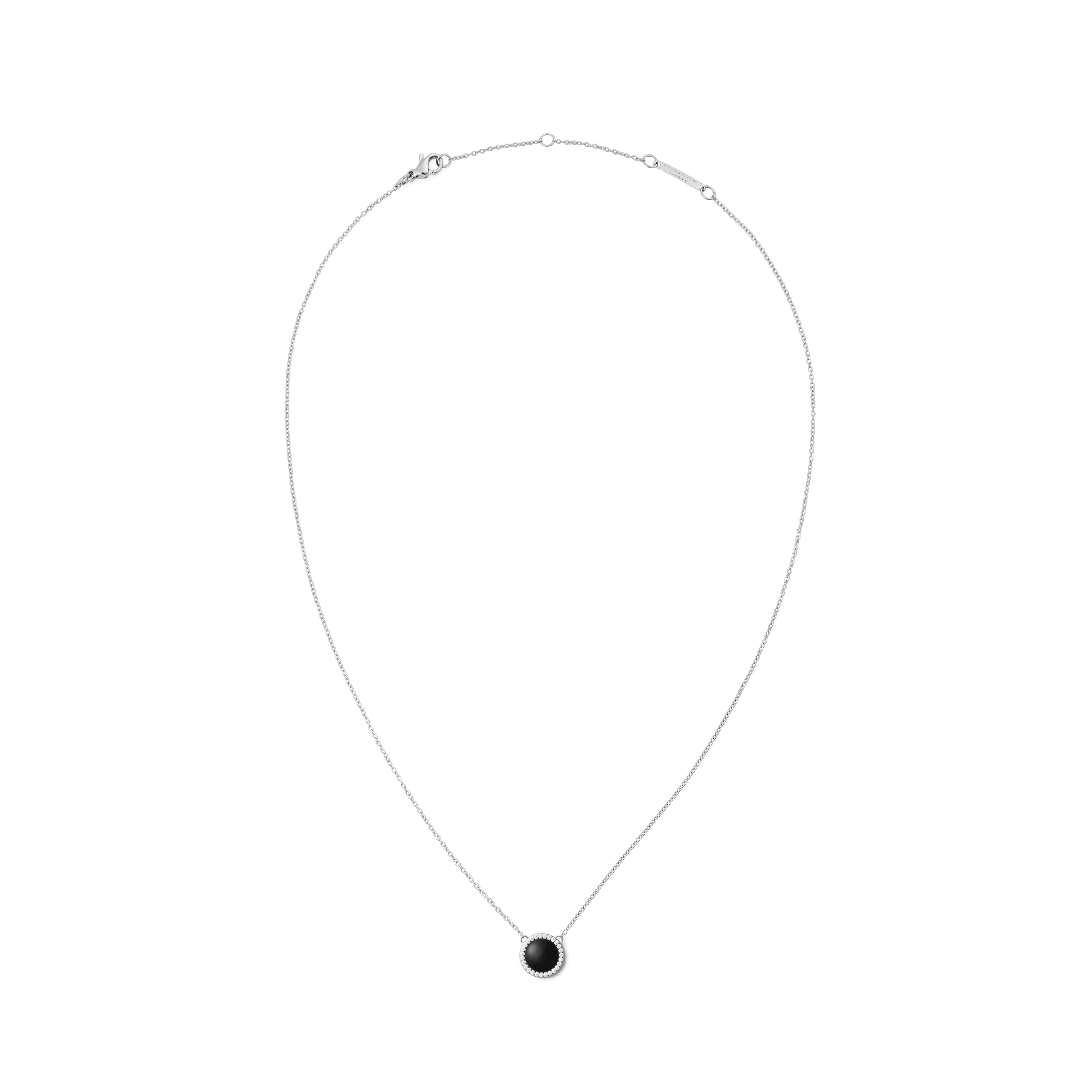 Audrey Necklace Black Agathe Silver - Image 3