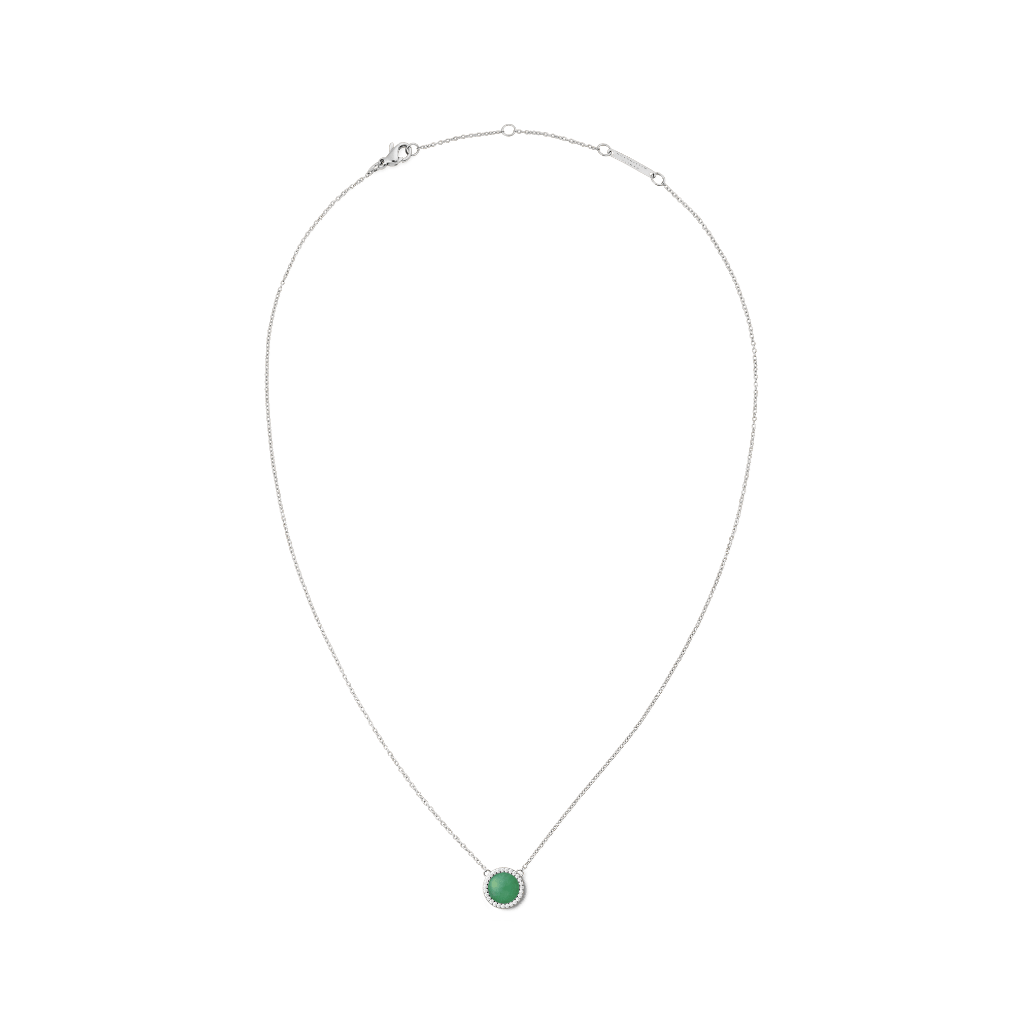 Audrey Necklace Jade Silver - Image 3