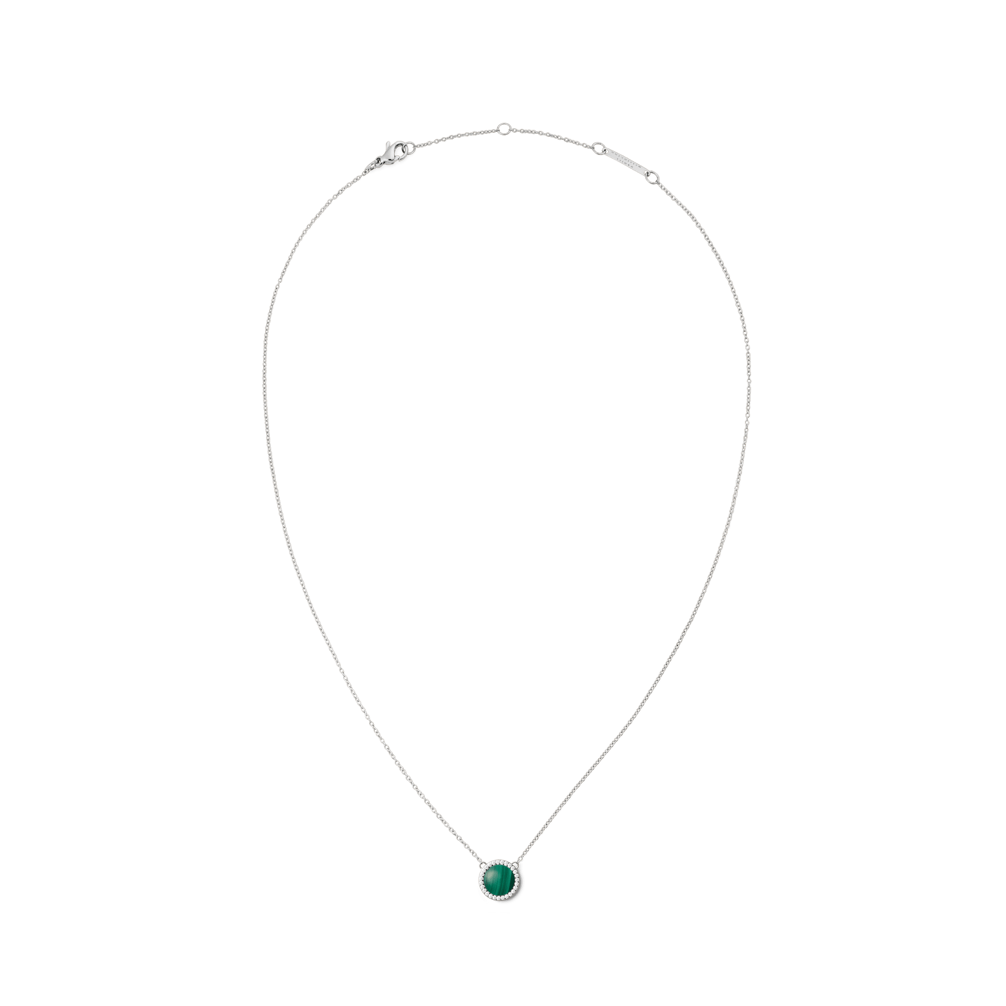 Audrey Necklace Malachite Silver - Image 3