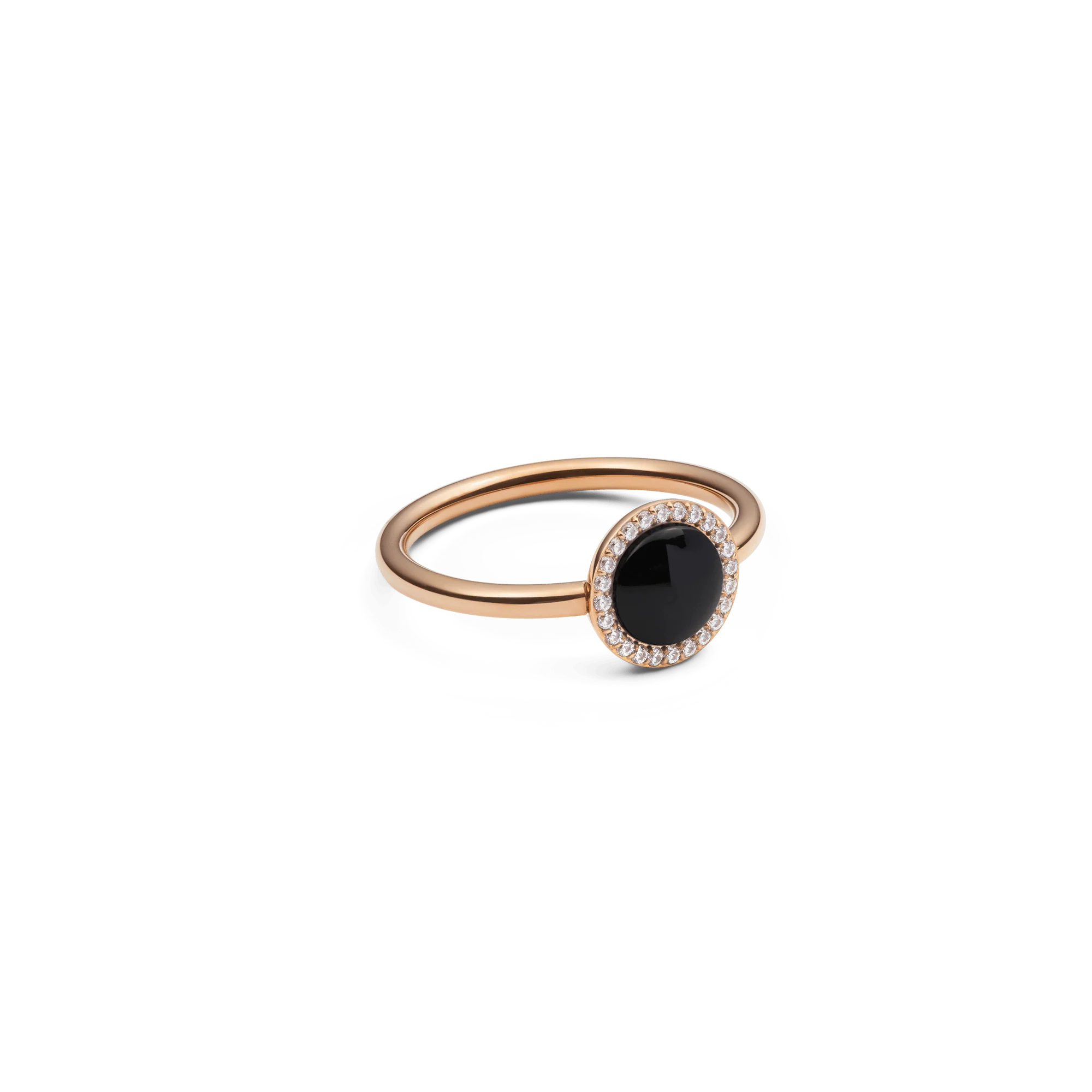 Audrey Ring Black Agathe Rose Gold - Image 3