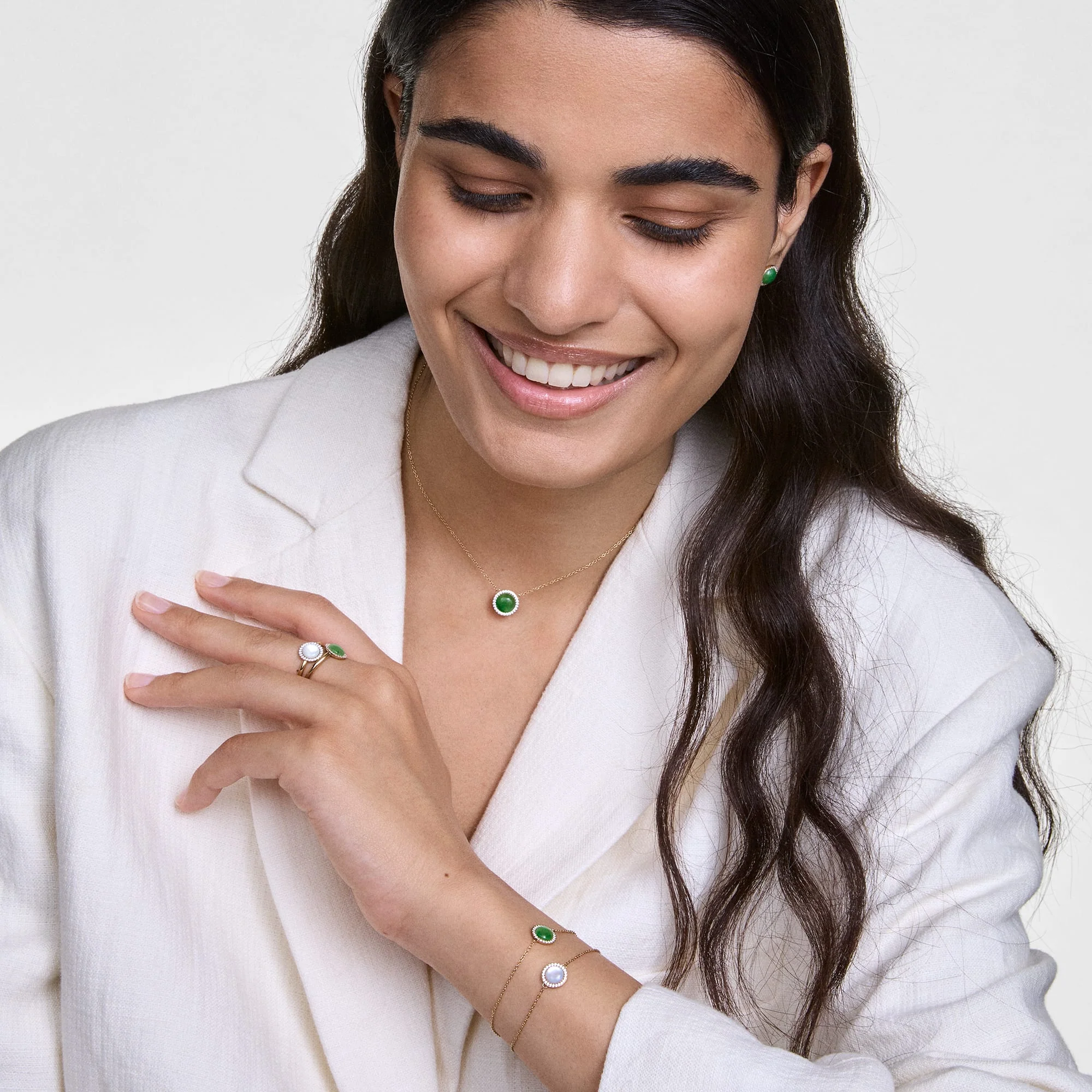 Audrey Ring Jade Gold - Image 2