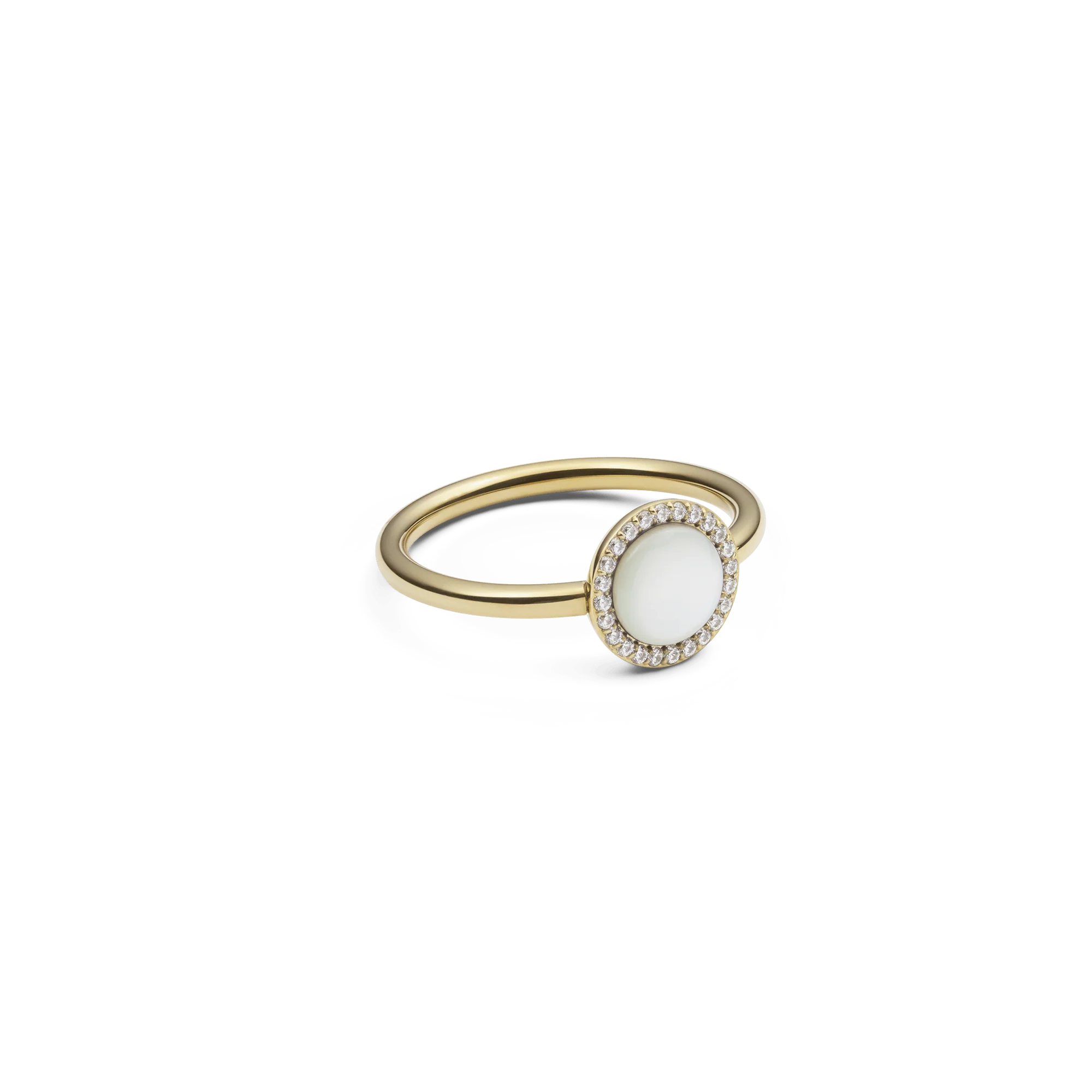 Audrey Ring Mother of Pearl Gold - Image 3