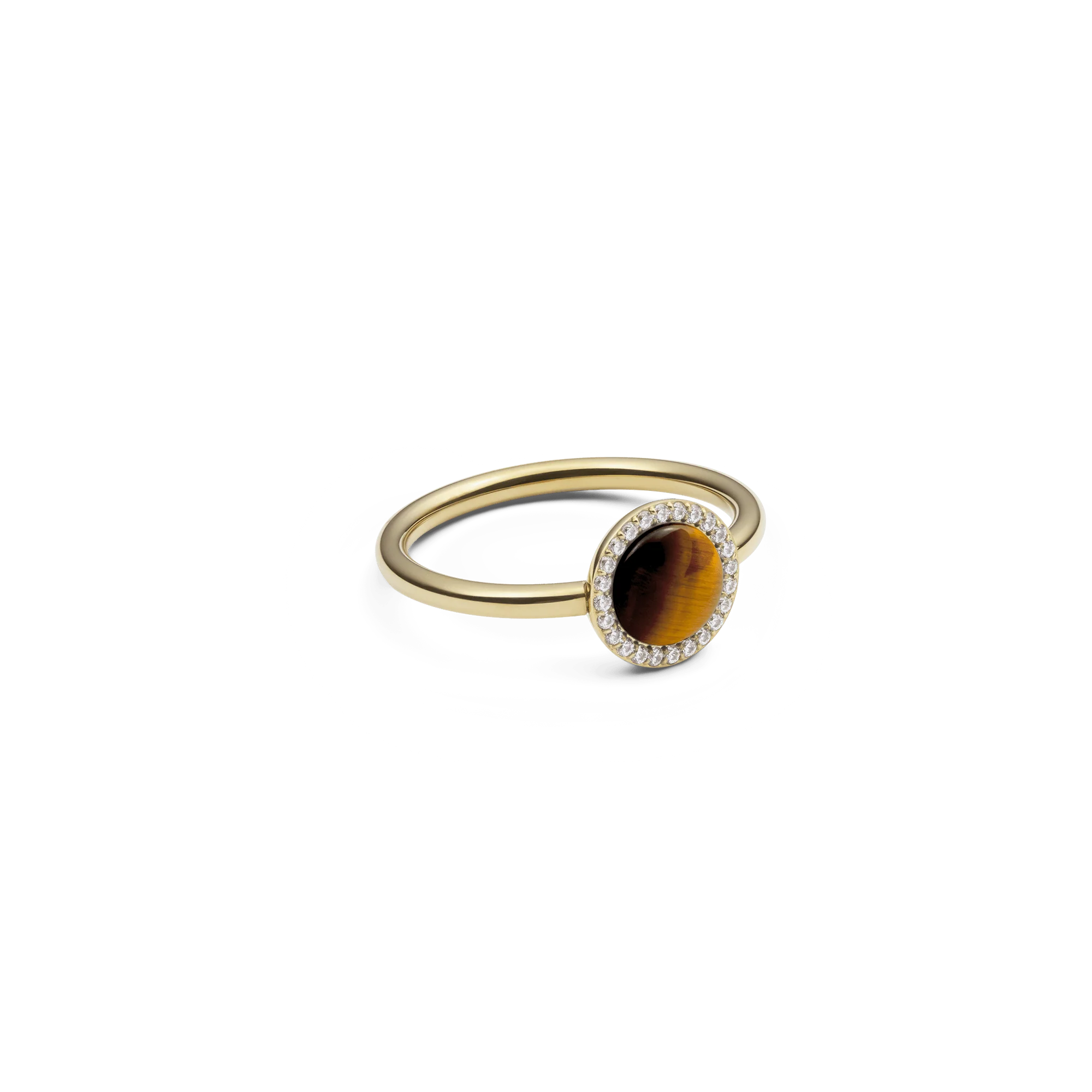 Audrey Ring Tiger Eye Gold - Image 3
