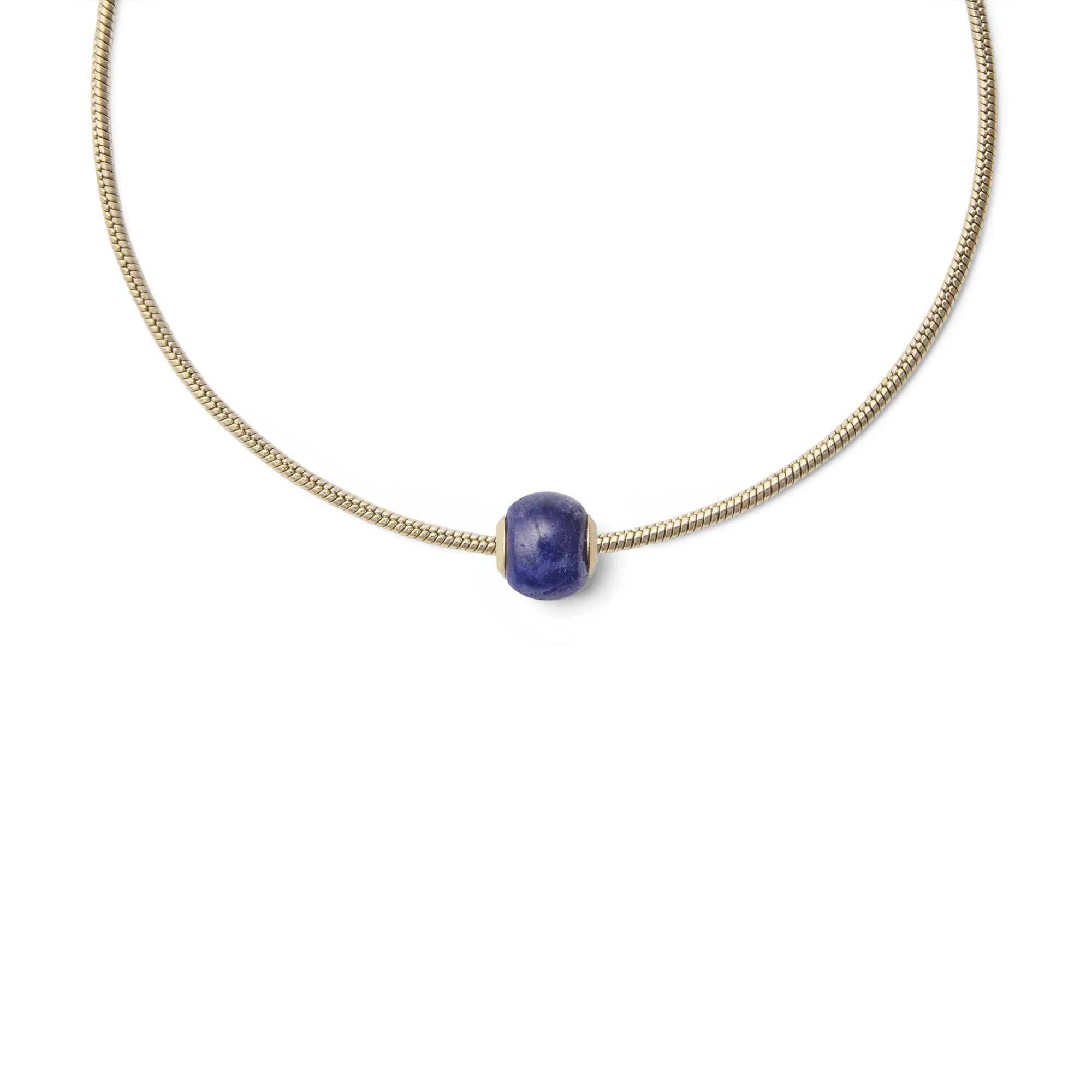 Blue Spot Orb Gold Charm - Image 3