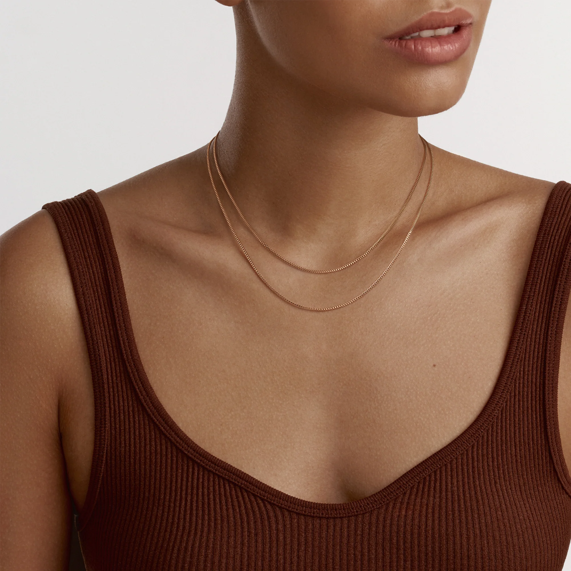 Box Chain Necklace RG - Image 2
