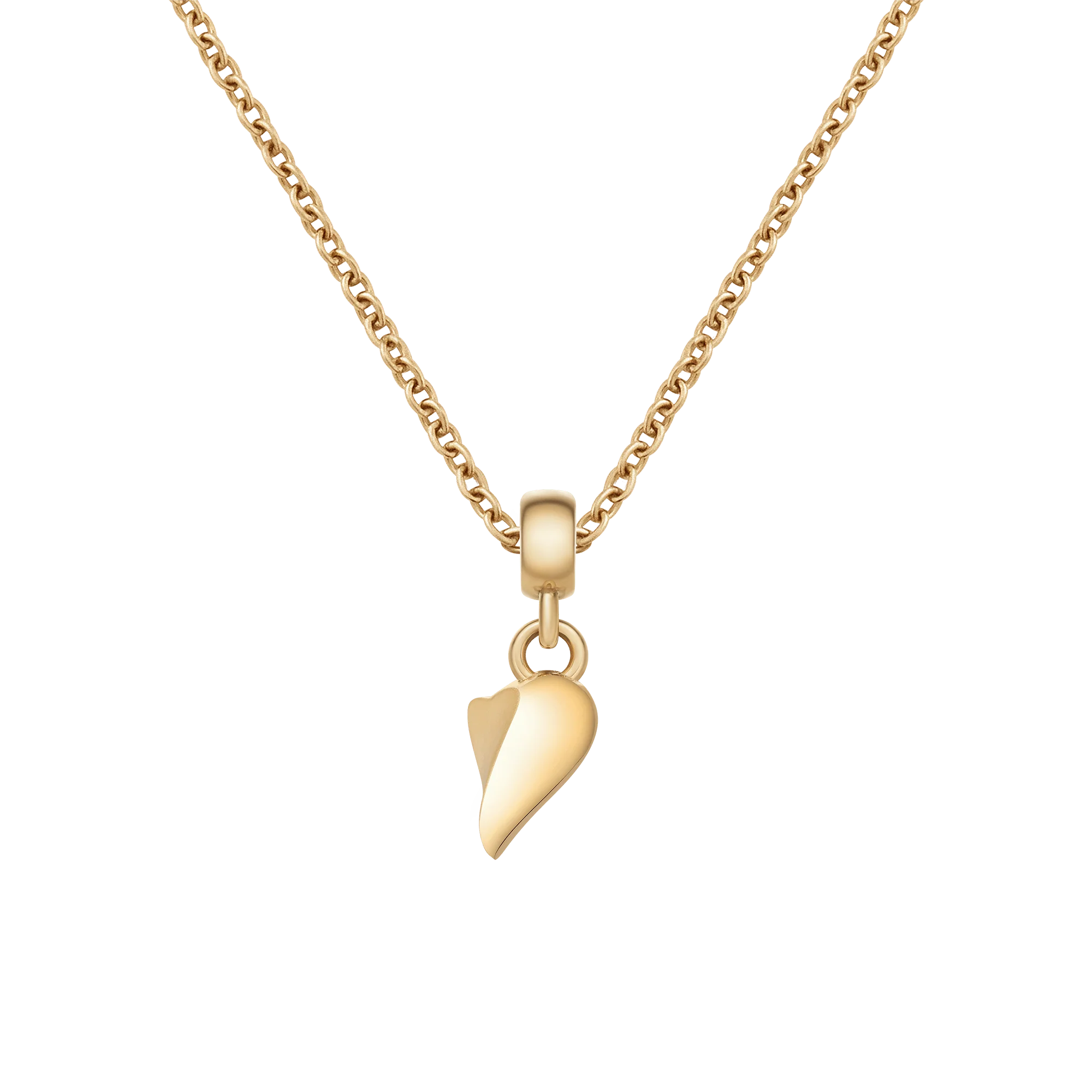 Broken Heart Charm Gold - Image 3