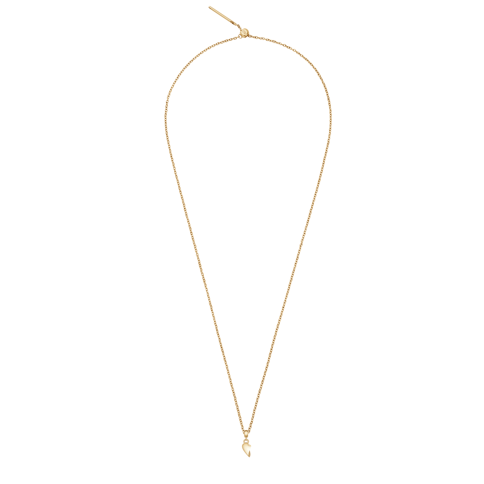 Broken Heart Charm Gold - Image 4