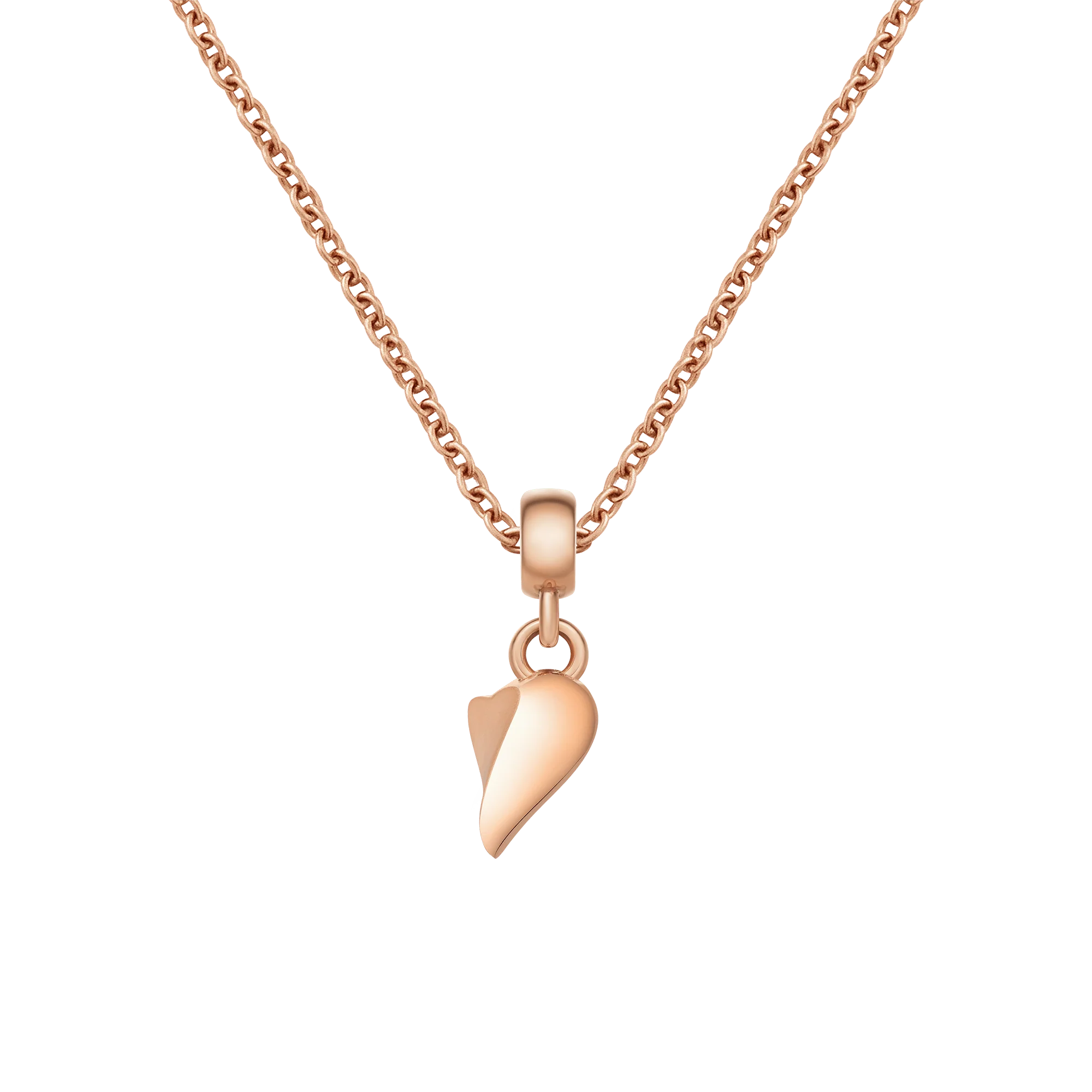Broken Heart Charm Rose Gold - Image 3