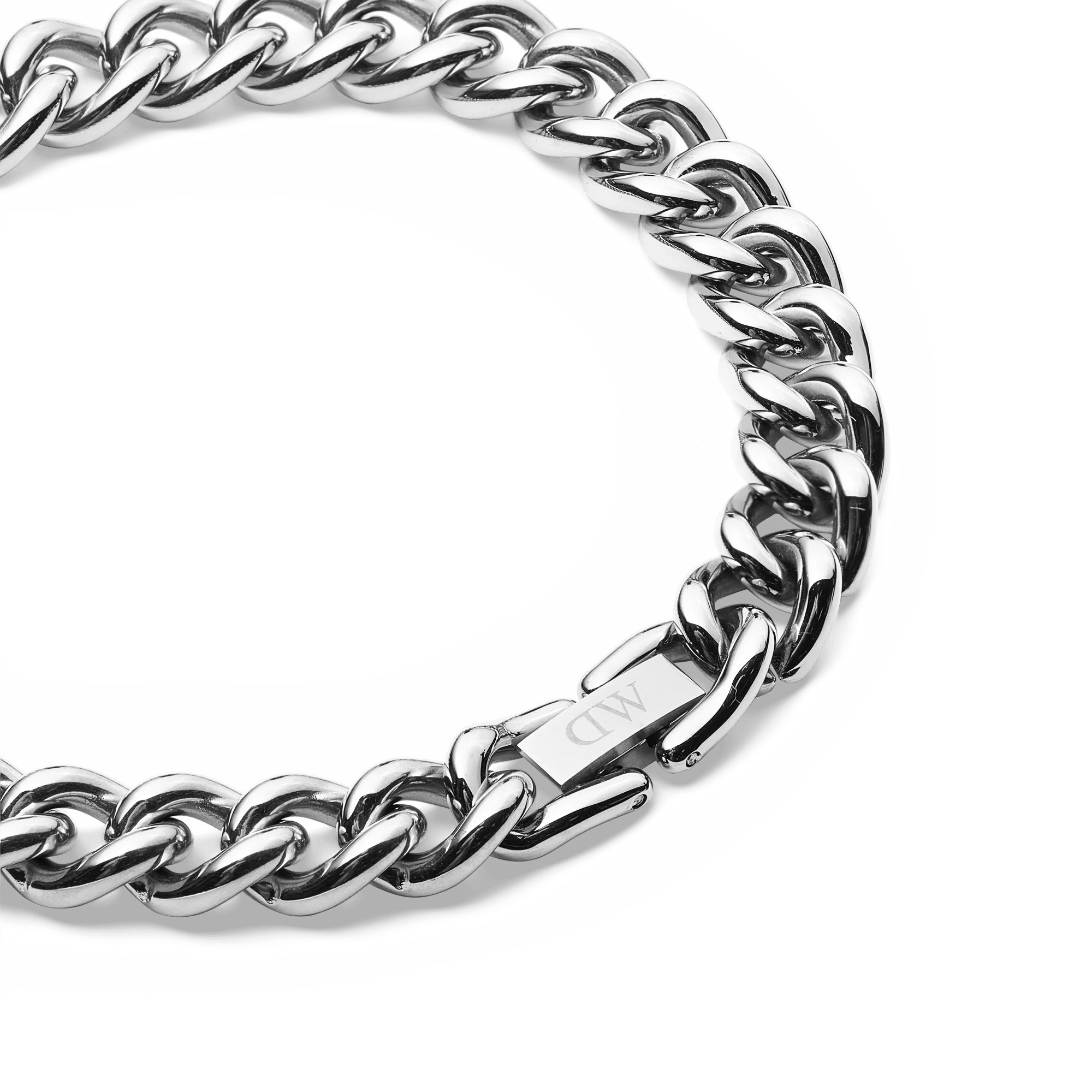 Chunky Chain Bracelet Silver - Image 4