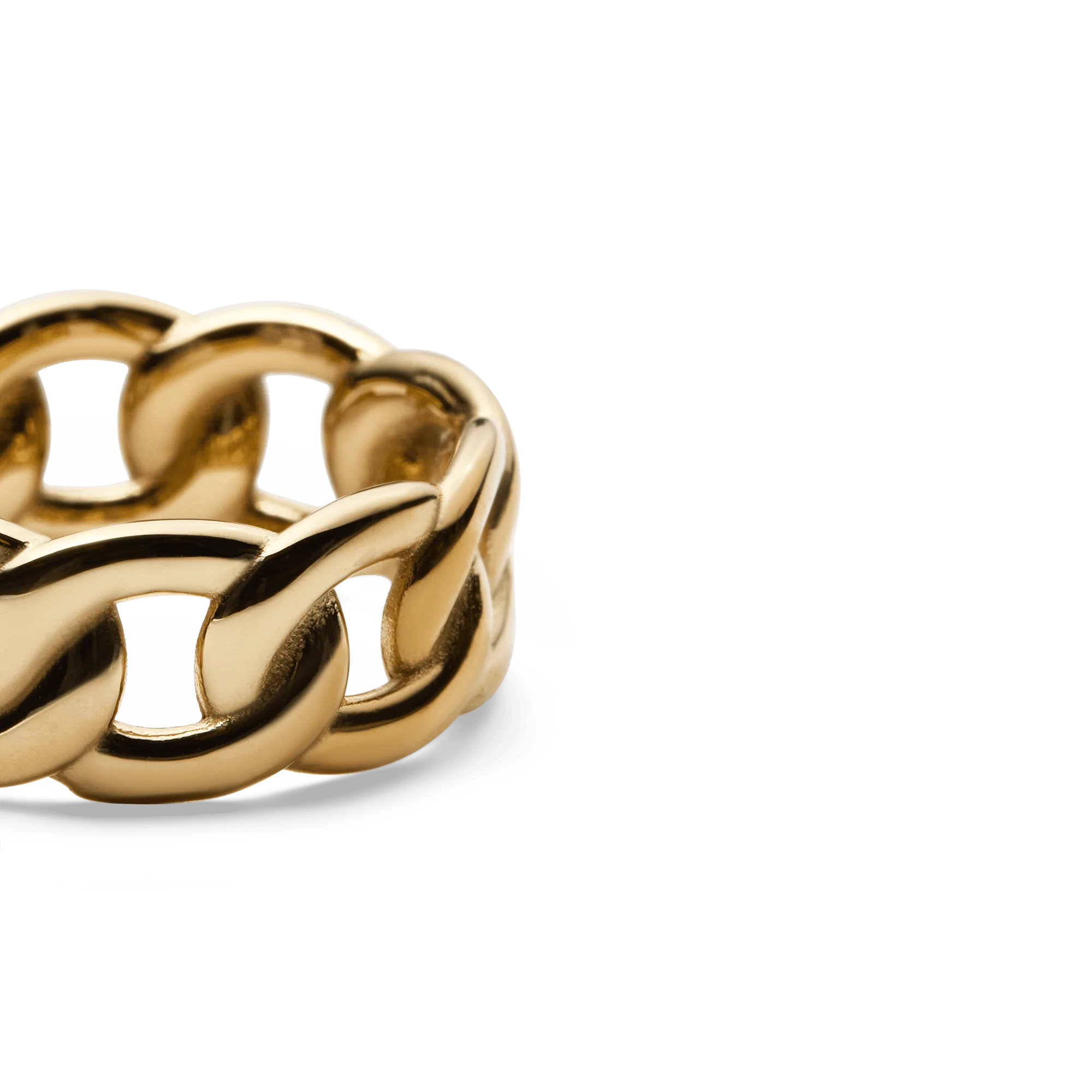 Chunky Chain Ring Gold - Image 3