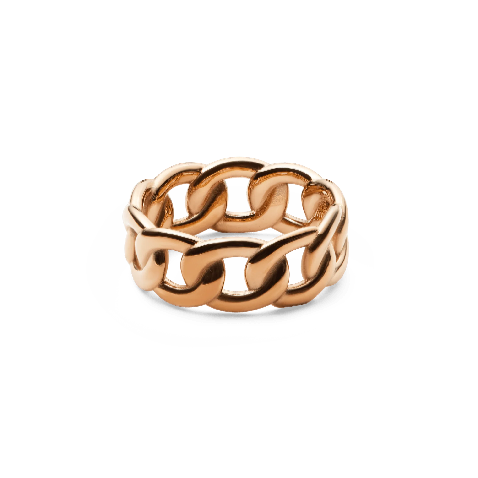 Chunky Chain Ring Rose Gold - Image 4