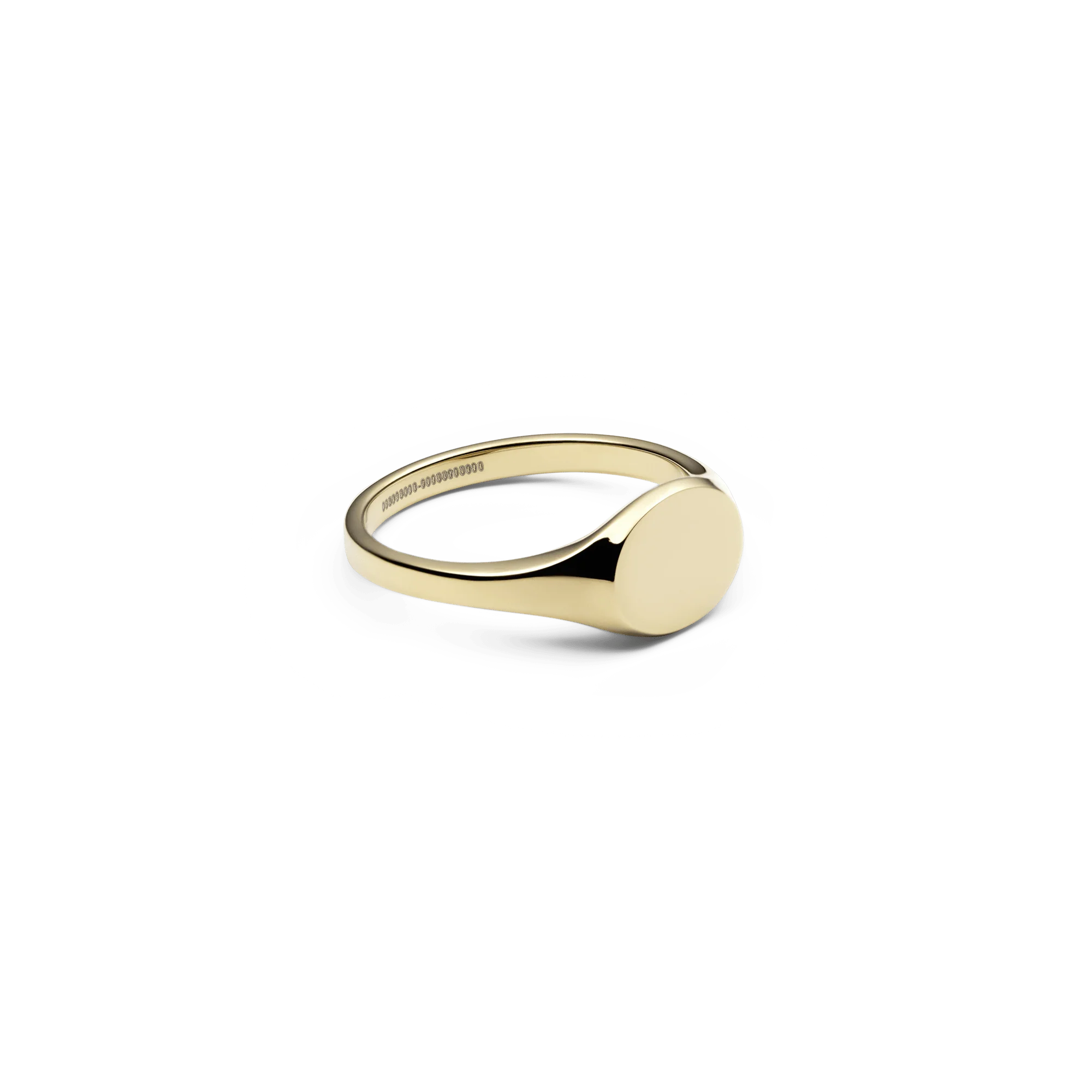 Classic Mini Signet Ring Gold - Image 3