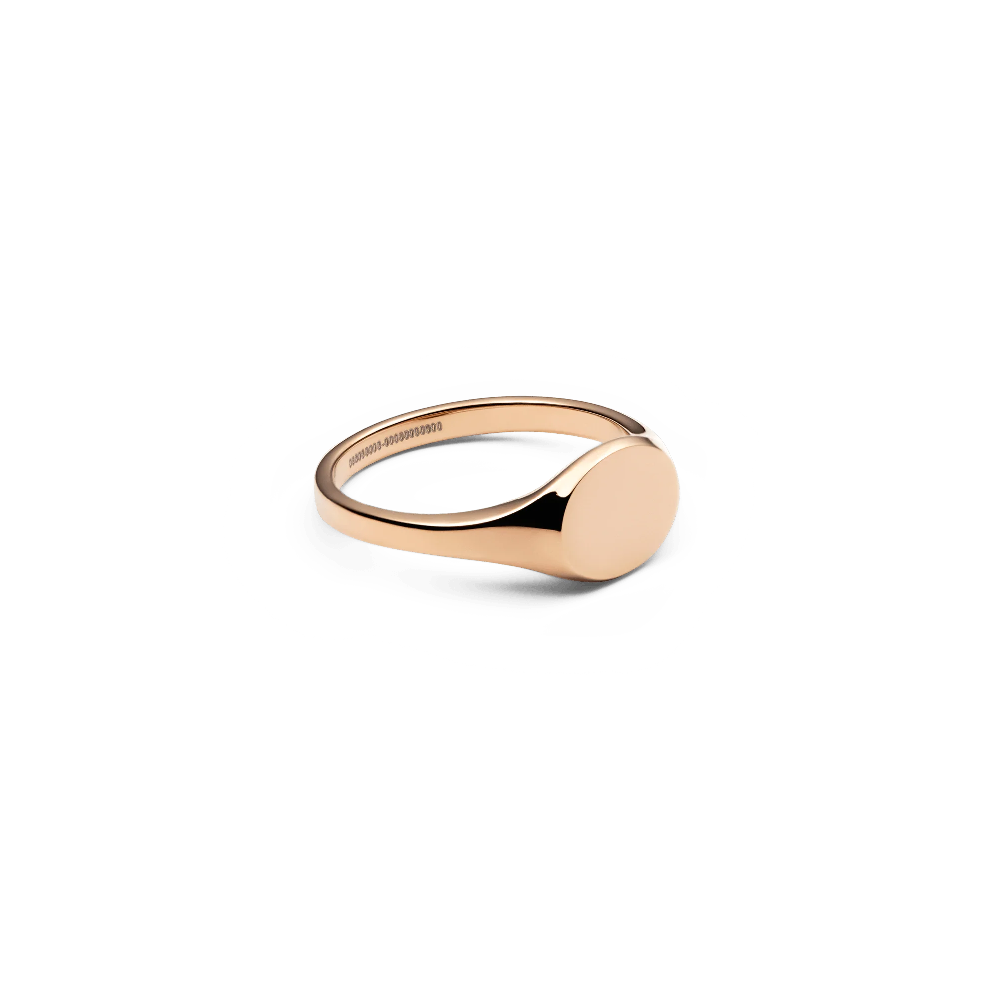 Classic Mini Signet Ring Rose Gold - Image 3