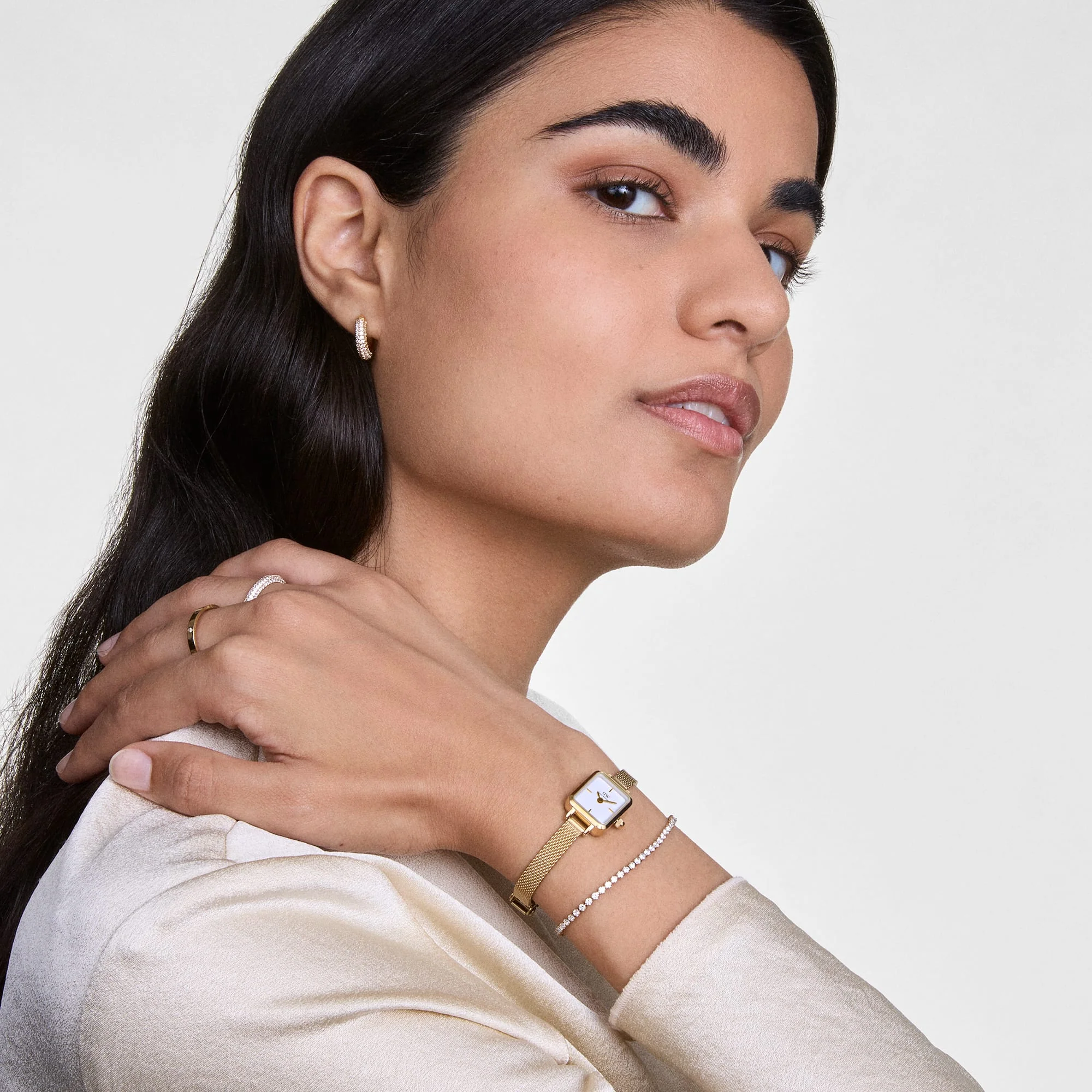 Classic Tennis Bracelet Gold - Image 2
