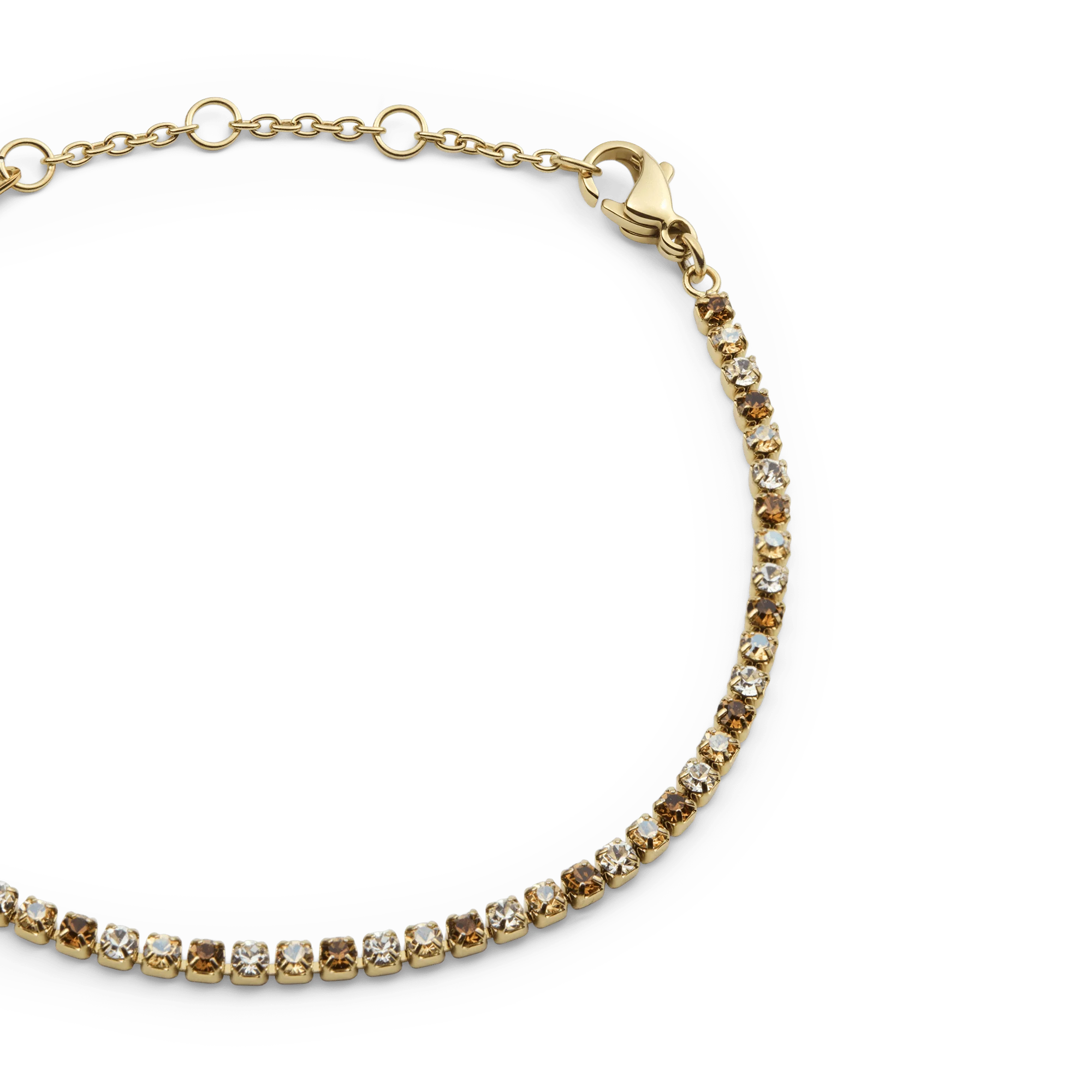 Classic Tennis Bracelet Honey Combo Gold - Image 3