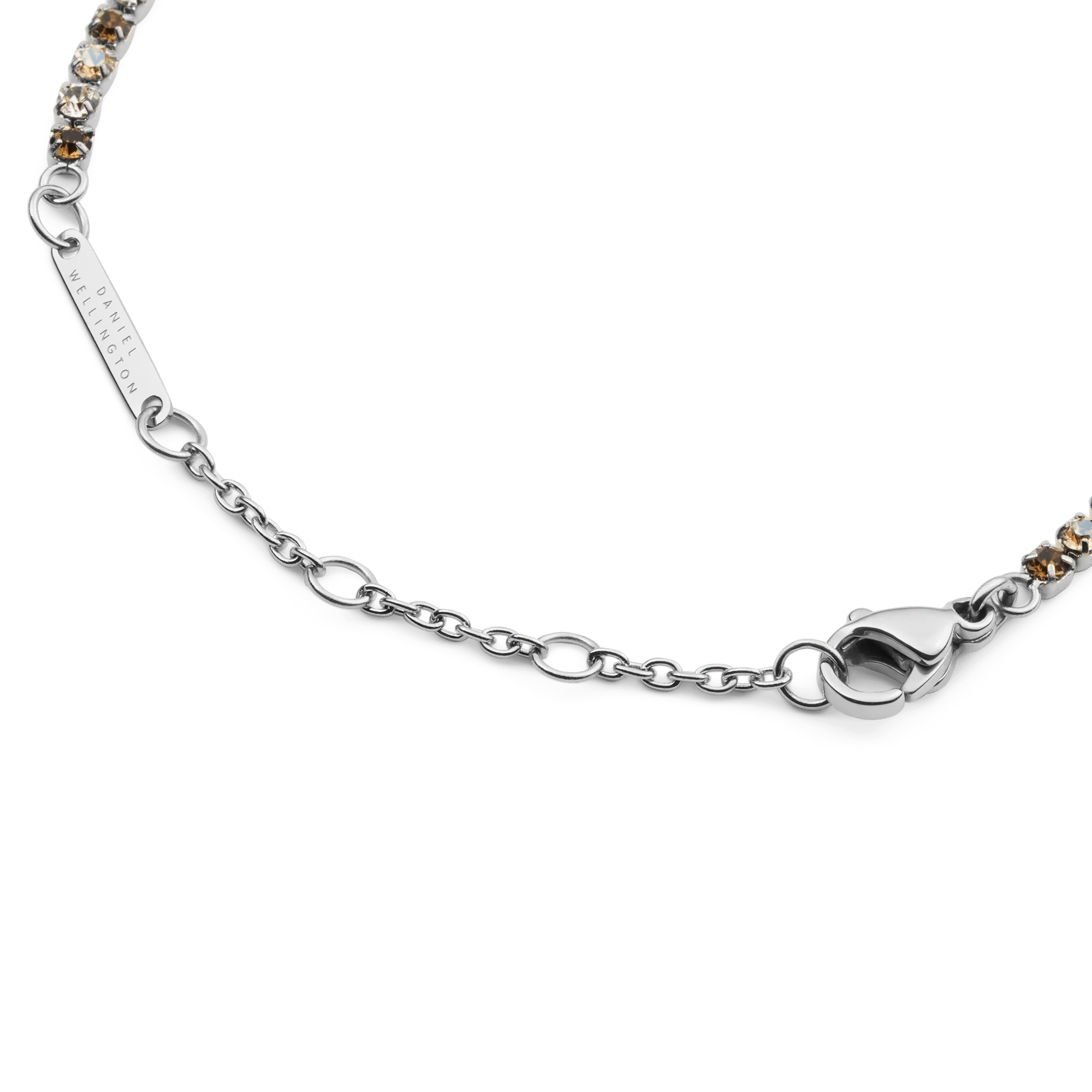 Classic Tennis Bracelet Honey Combo Silver - Image 4