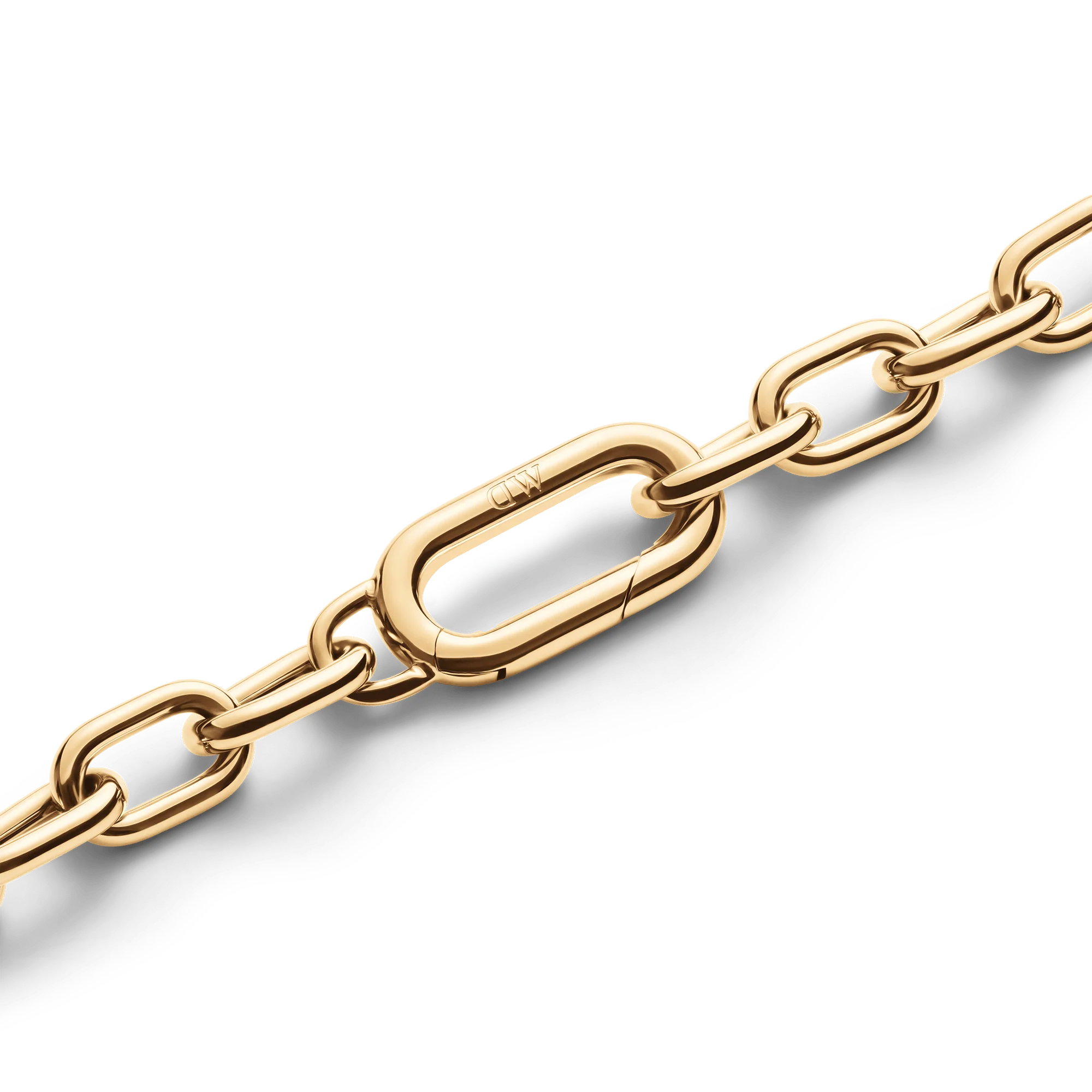 Crystal Link Necklace Gold - Image 4