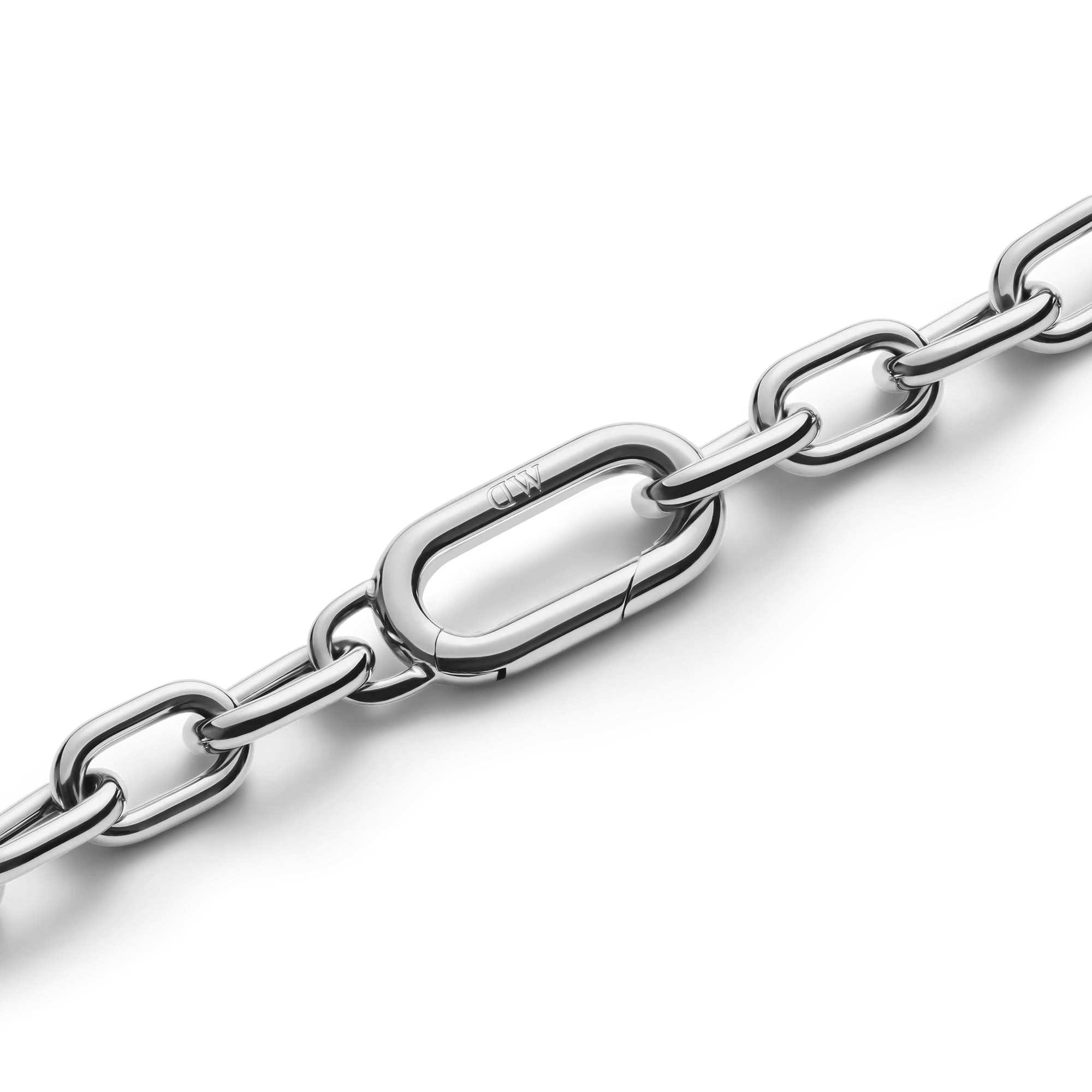 Crystal Link Necklace Silver - Image 4