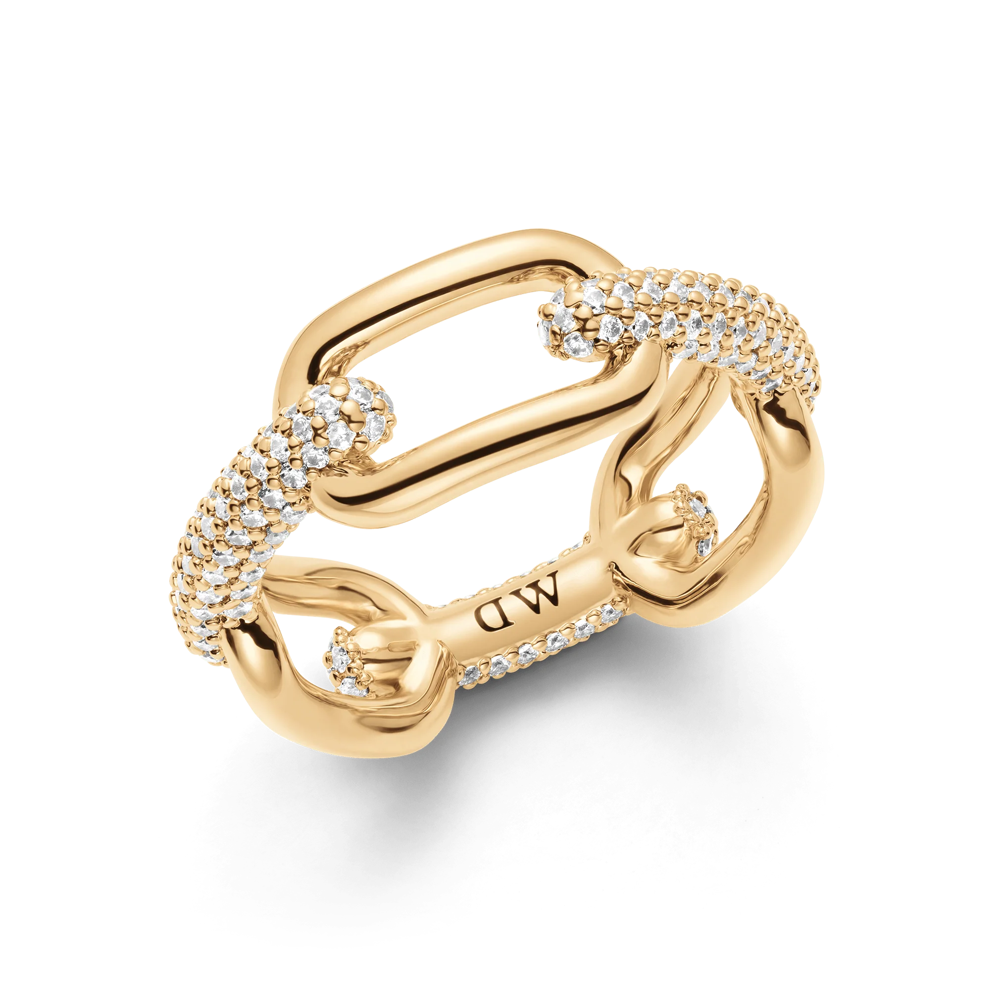 Crystal Link Ring Gold - Image 3