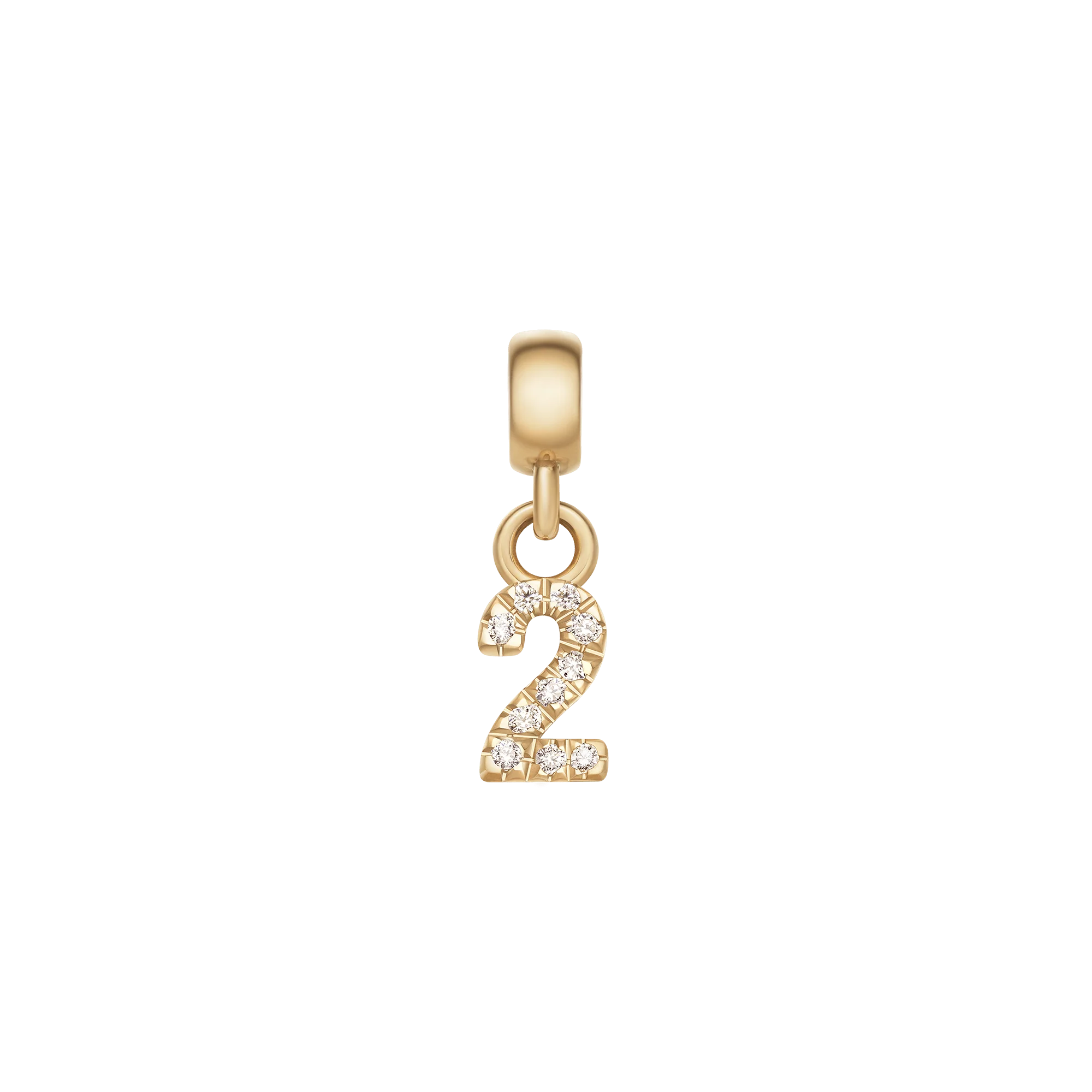 Crystal Number Charm Gold - Image 3