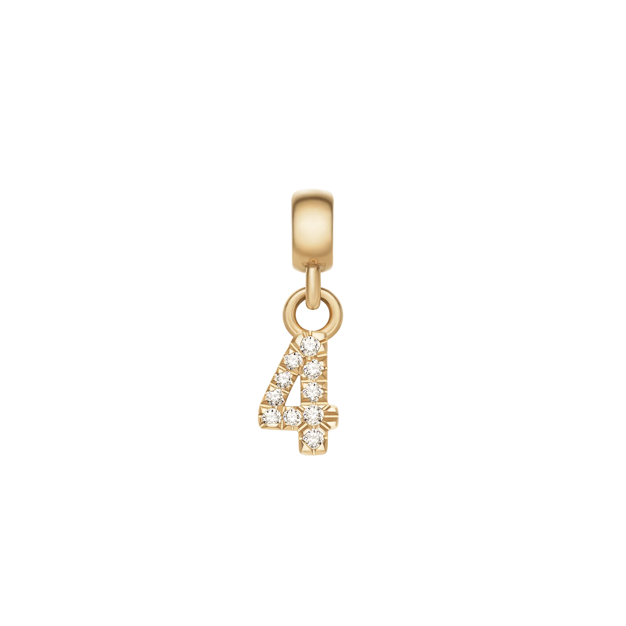 Crystal Number Charm Gold - Image 5