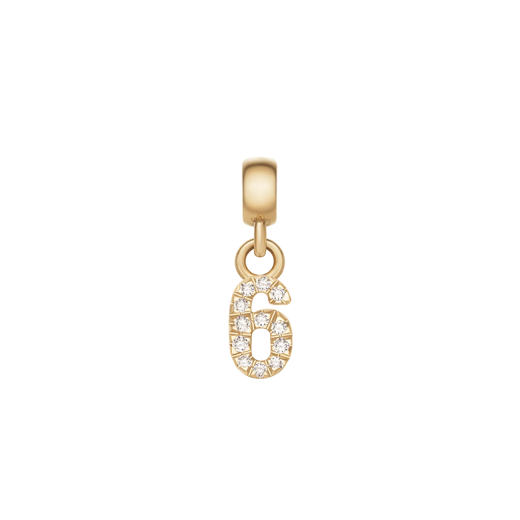 Crystal Number Charm Gold - Image 7