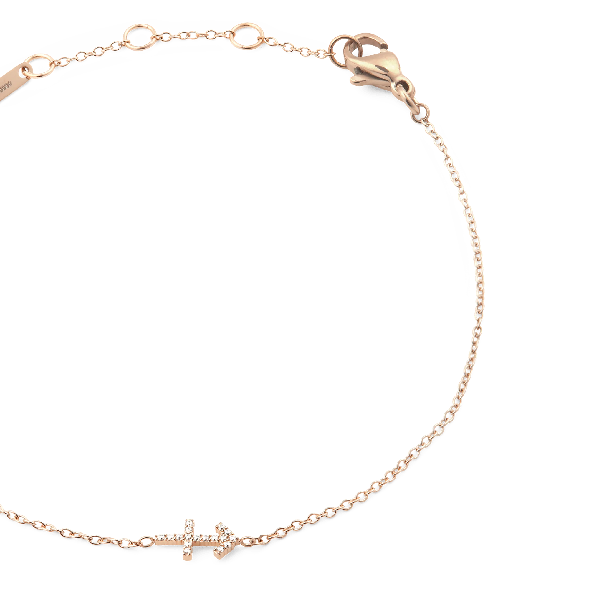 Crystal Zodiac Chain Bracelet Rose Gold - Image 16