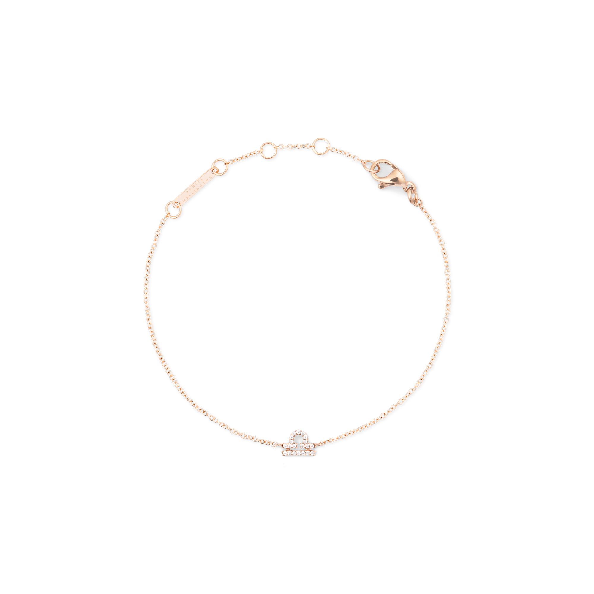 Crystal Zodiac Chain Bracelet Rose Gold - Image 22