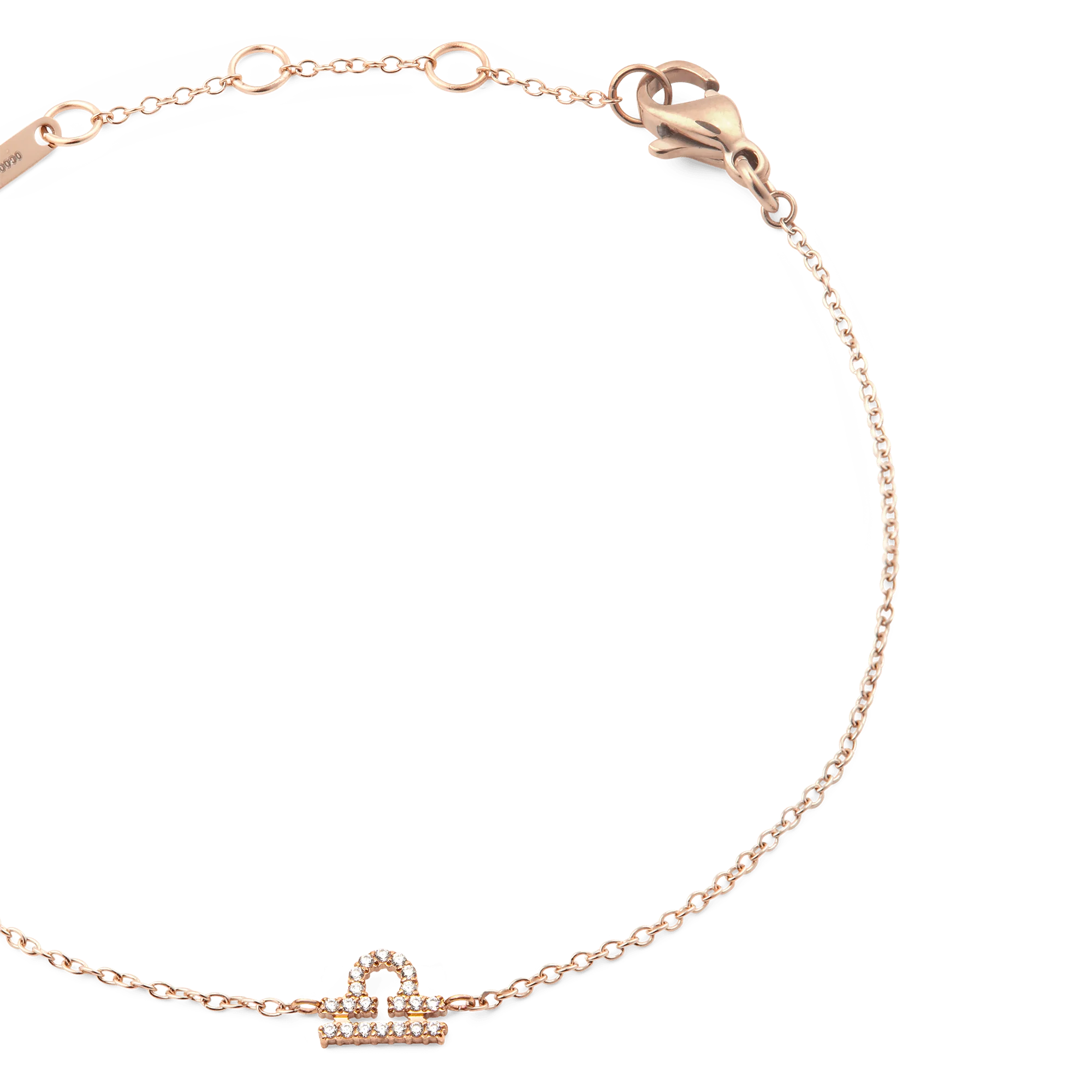 Crystal Zodiac Chain Bracelet Rose Gold - Image 24
