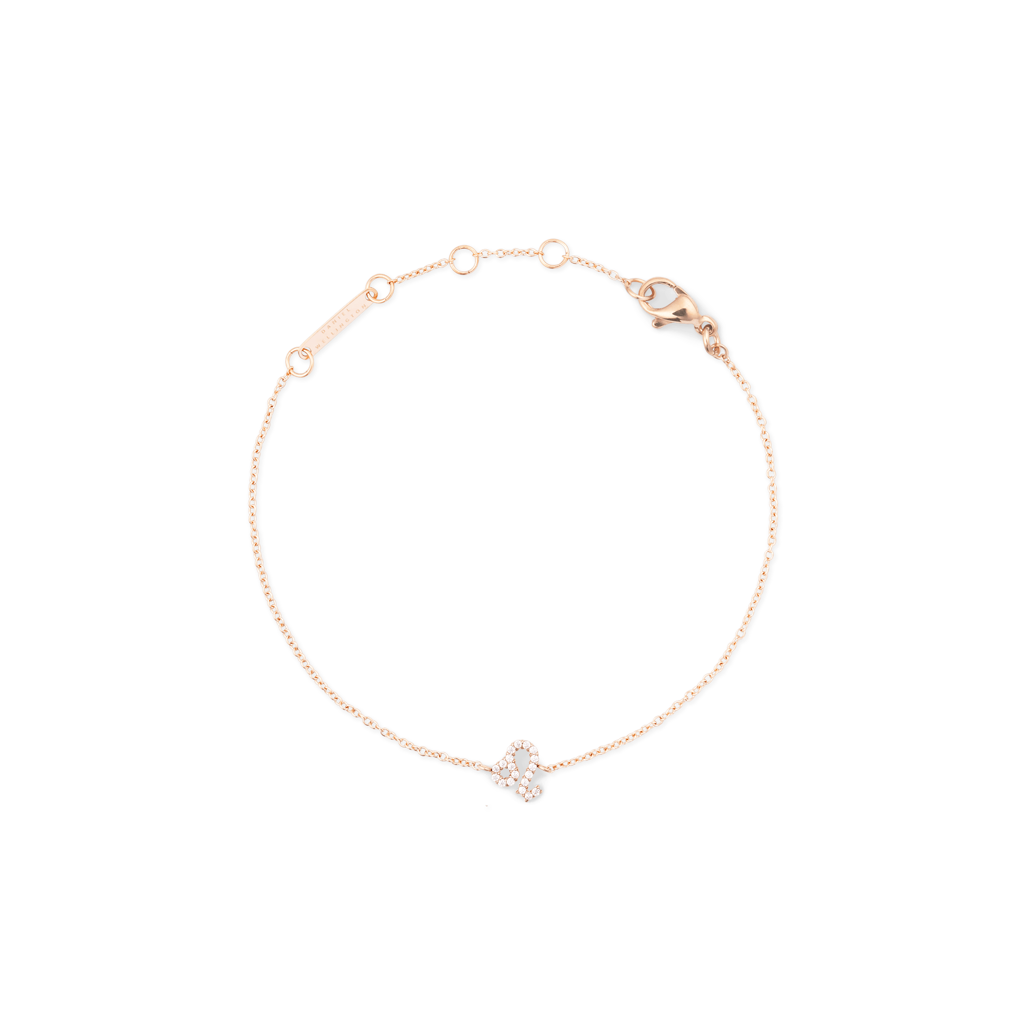 Crystal Zodiac Chain Bracelet Rose Gold - Image 30