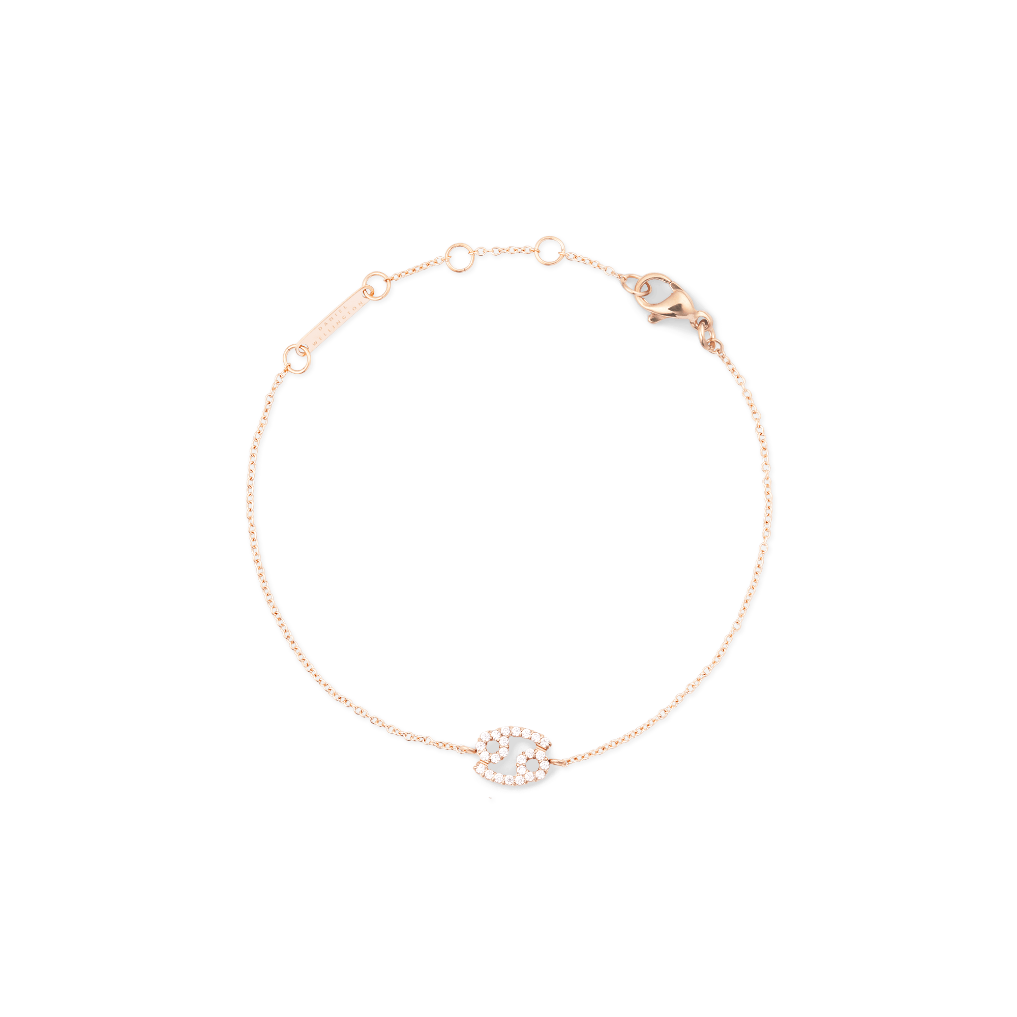 Crystal Zodiac Chain Bracelet Rose Gold - Image 34