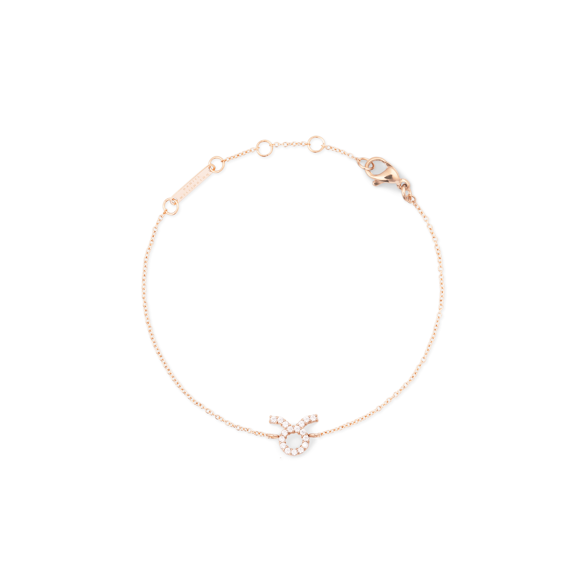 Crystal Zodiac Chain Bracelet Rose Gold - Image 40