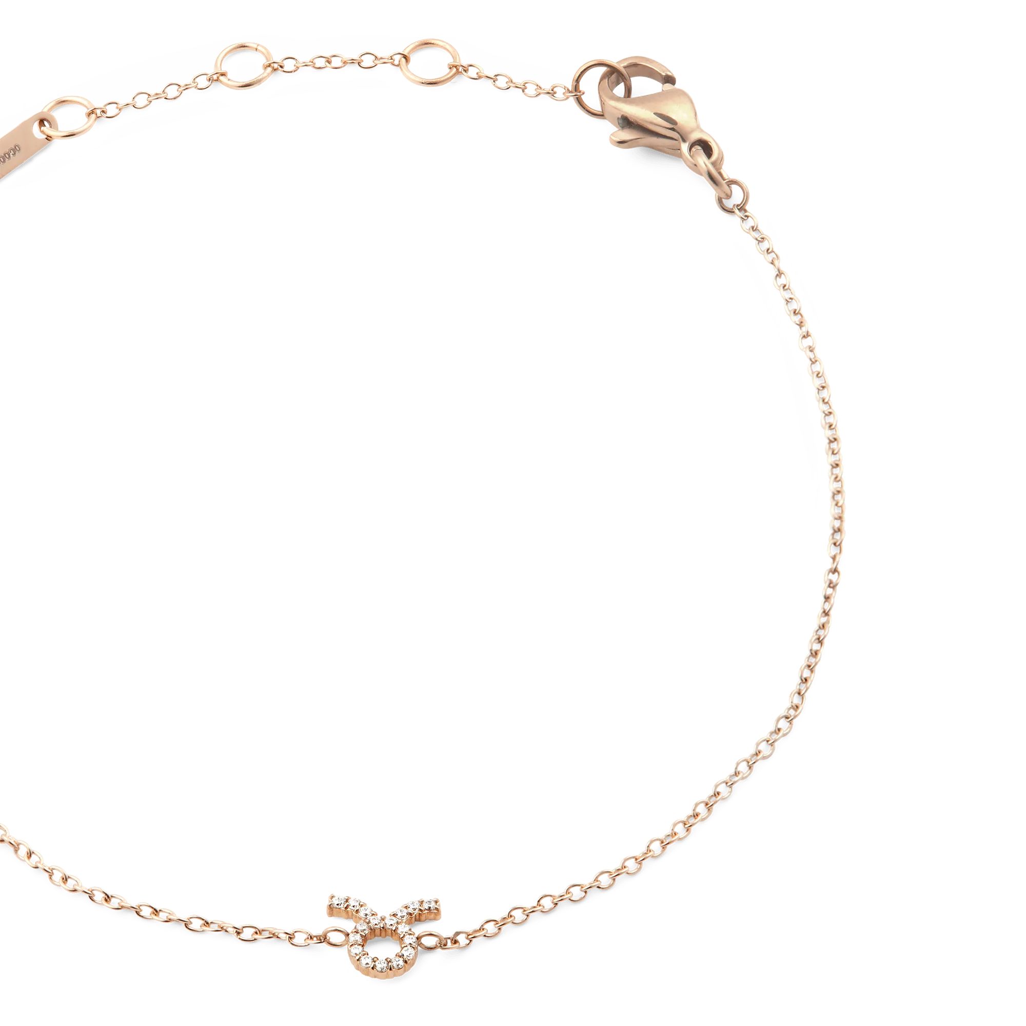 Crystal Zodiac Chain Bracelet Rose Gold - Image 41