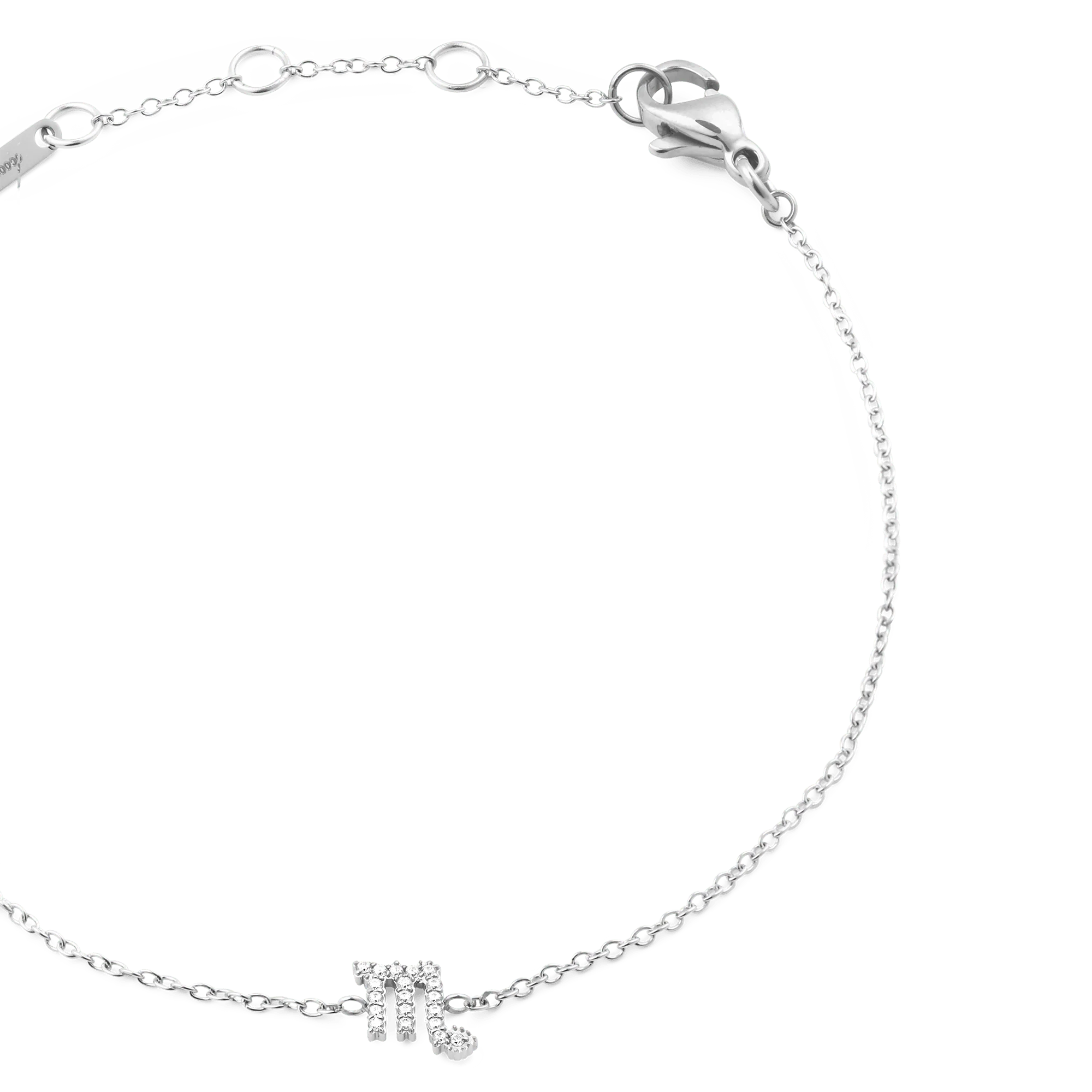 Crystal Zodiac Chain Bracelet Silver - Image 19