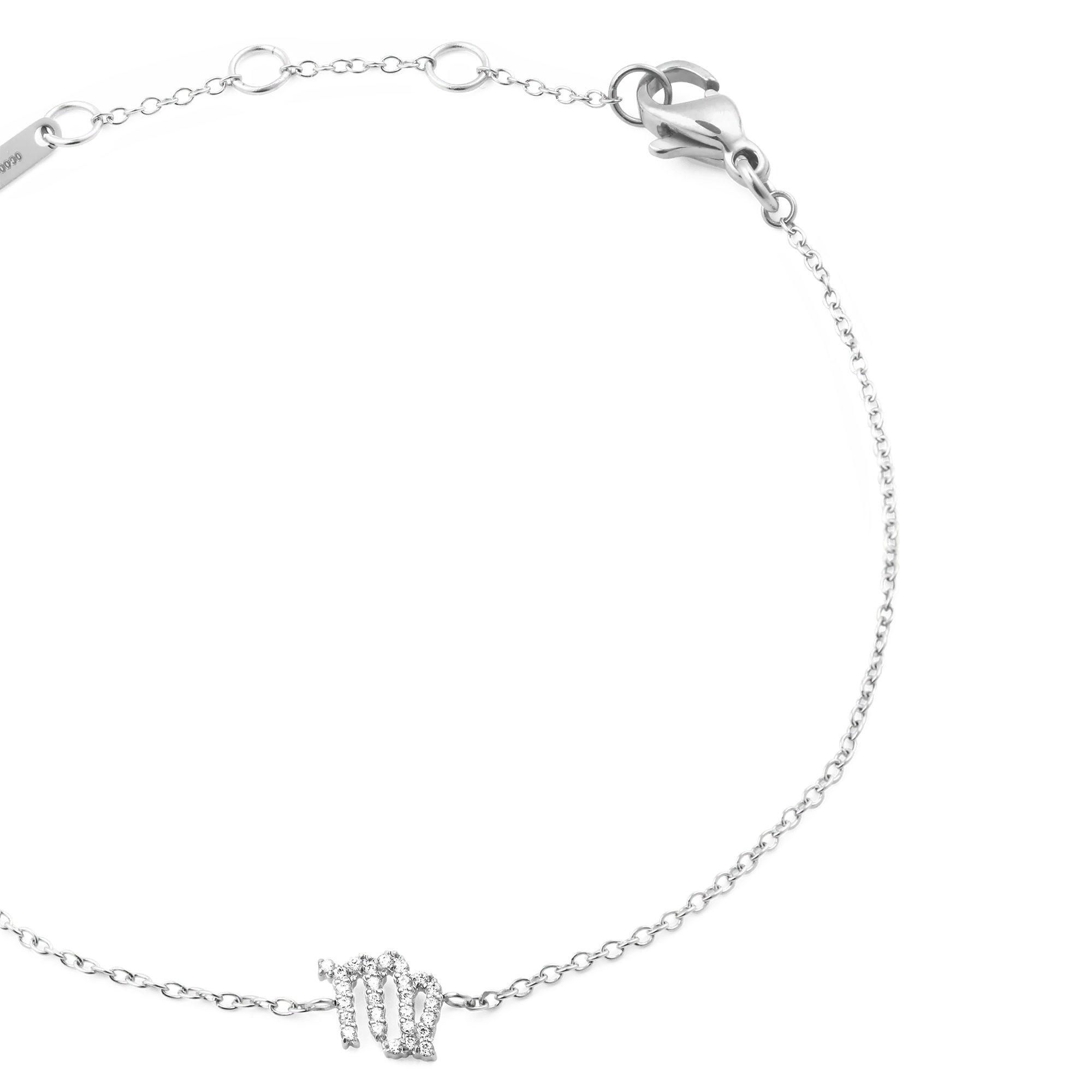 Crystal Zodiac Chain Bracelet Silver - Image 27