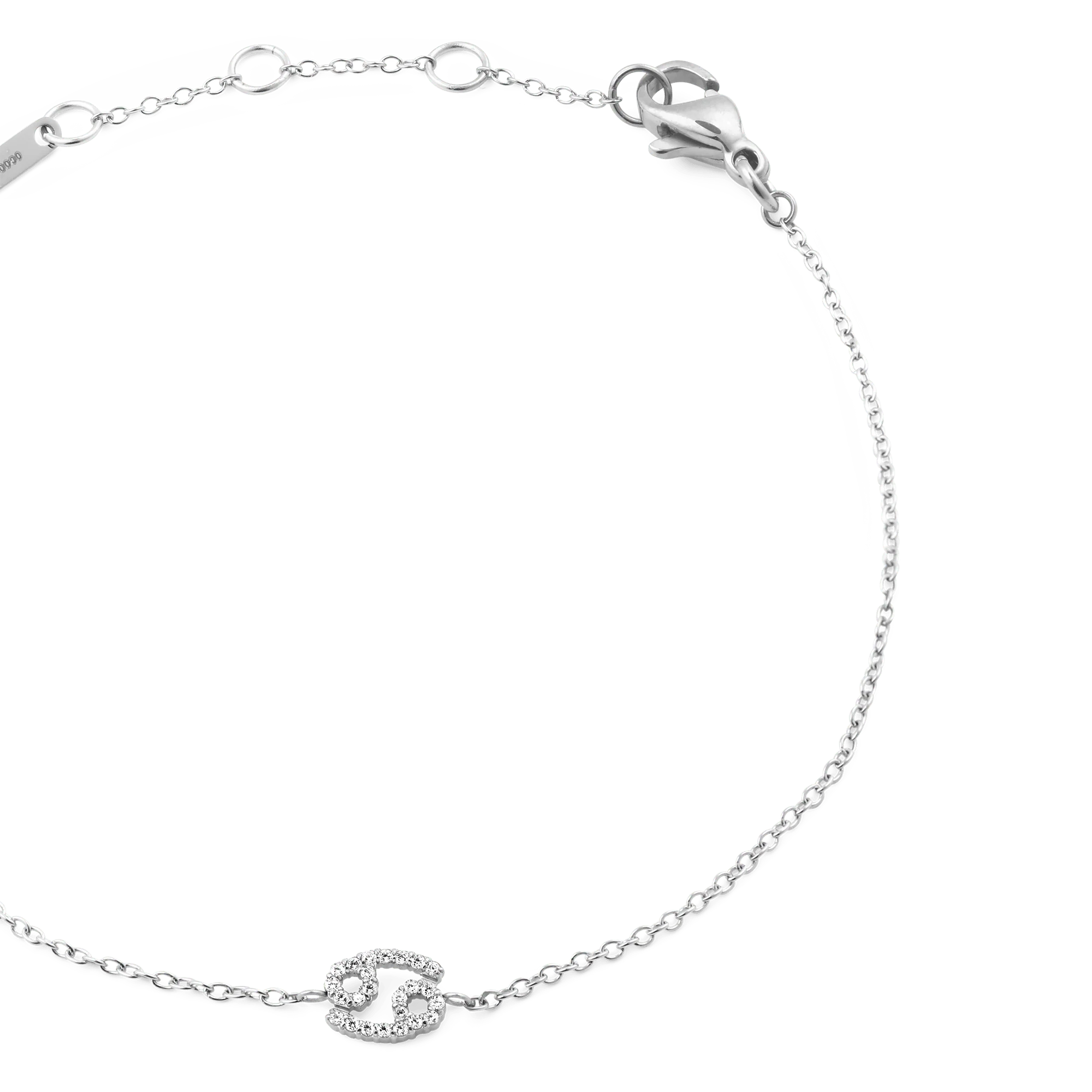 Crystal Zodiac Chain Bracelet Silver - Image 34