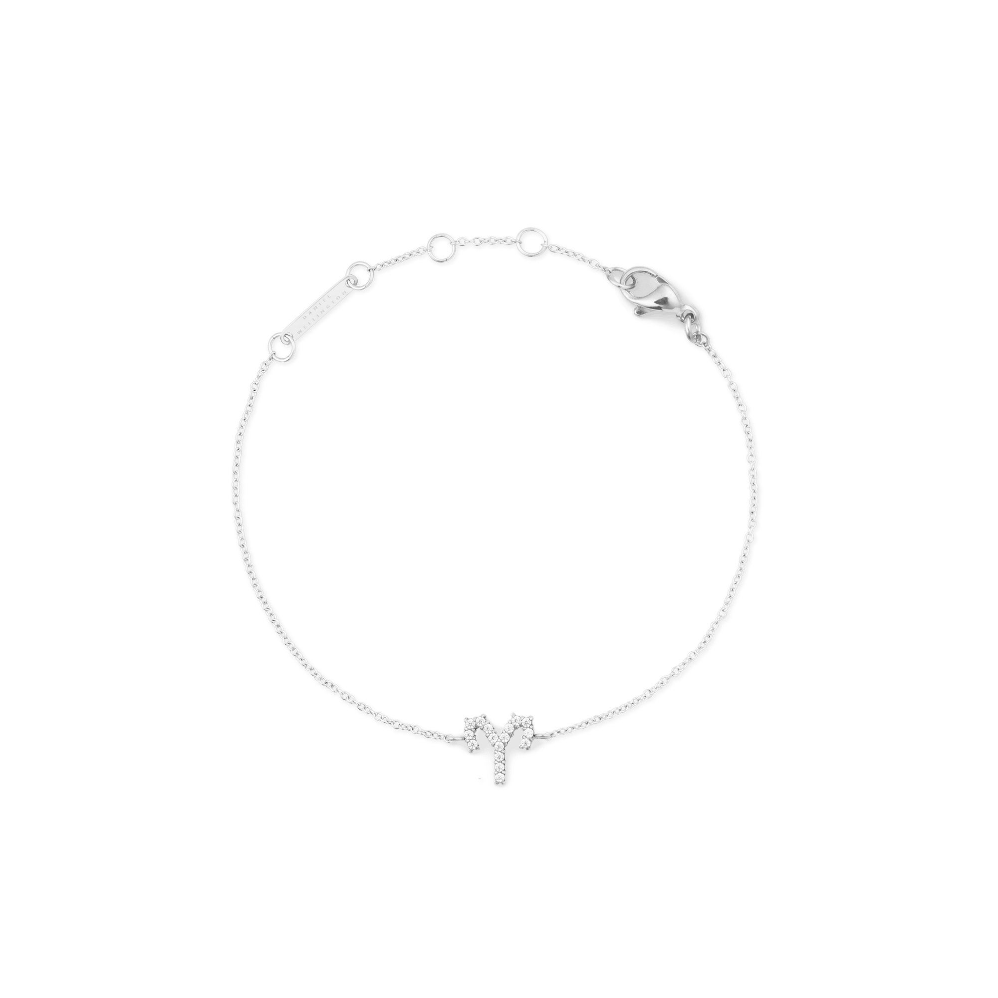 Crystal Zodiac Chain Bracelet Silver - Image 39