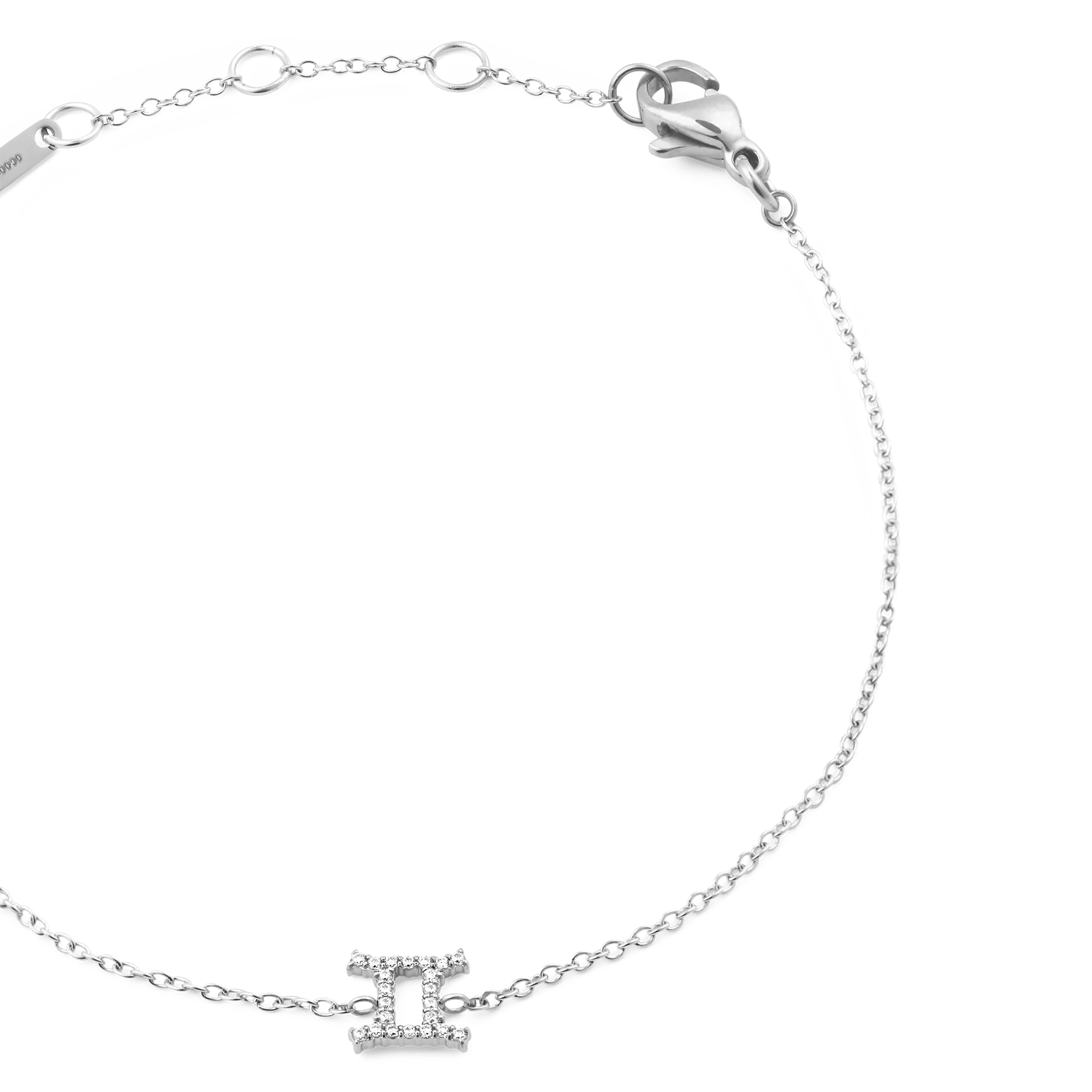Crystal Zodiac Chain Bracelet Silver - Image 45